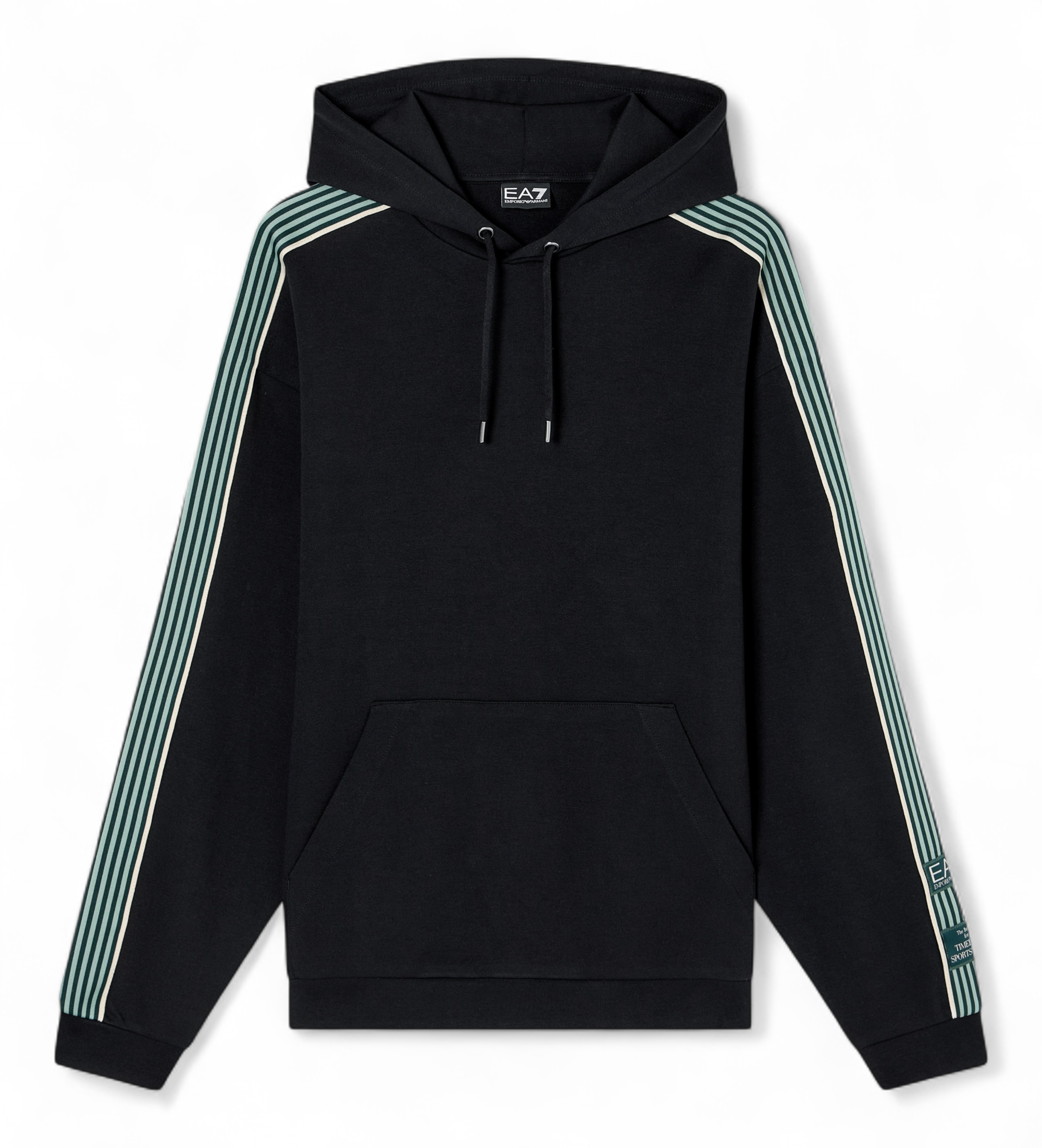 EA7 für Herren. 7M001508_AF12660 Logo Series Sweatshirt schwarz (S), Lässig, Sportlich, Sportbekleidung, Multisport, Polyester, Langarm