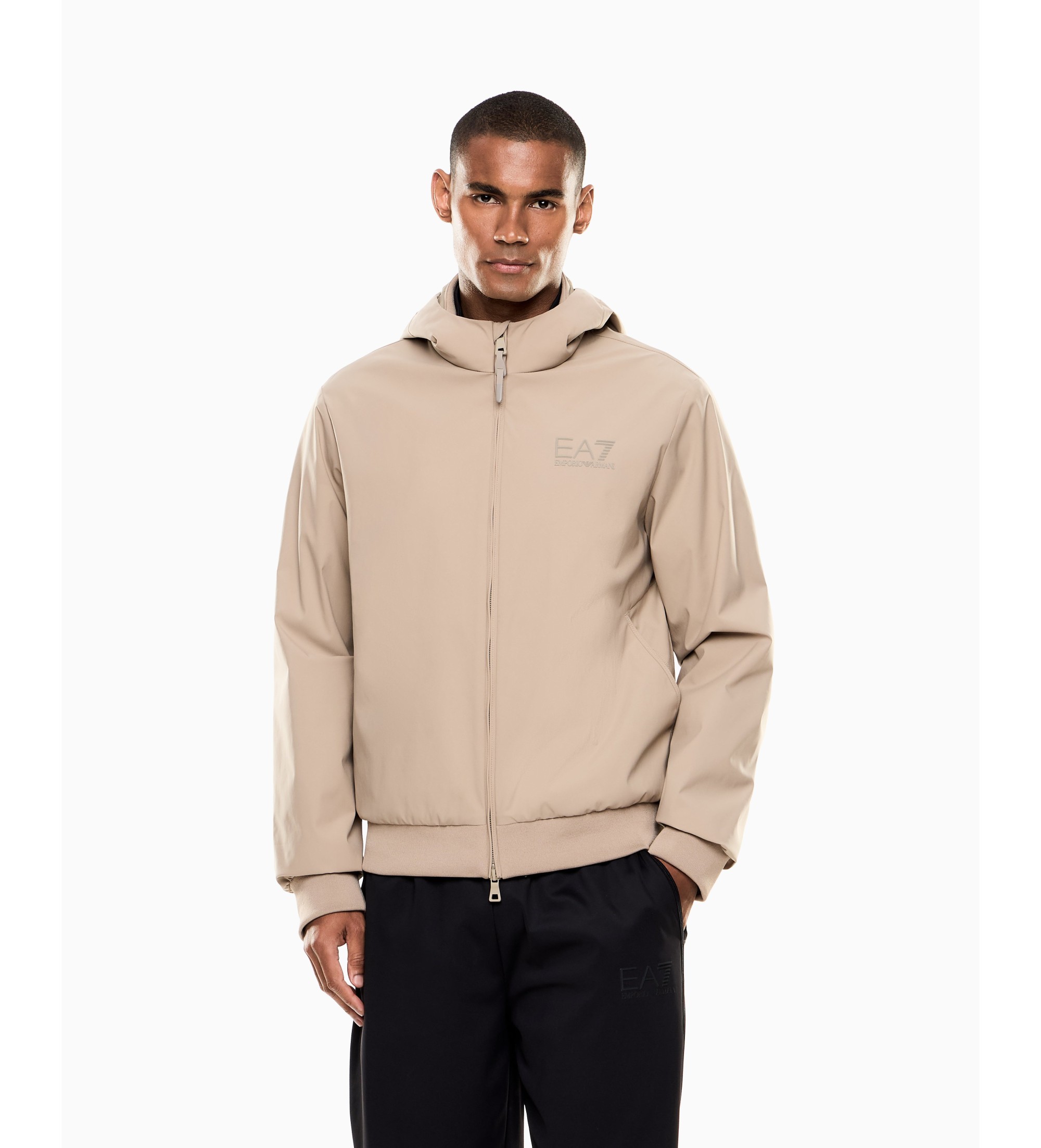 EA7 für Herren. 7M002279_AF21228 Lux Identity Jacke Beige (M), Lässig, Polyester