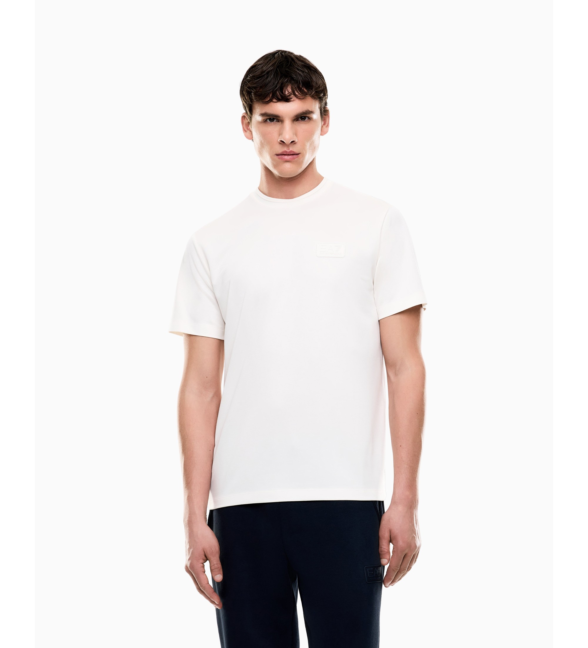 EA7 für Herren. 7M001357_AF13862 Lux Identity T-Shirt beige (M), Lässig, Modal, Kurzarm