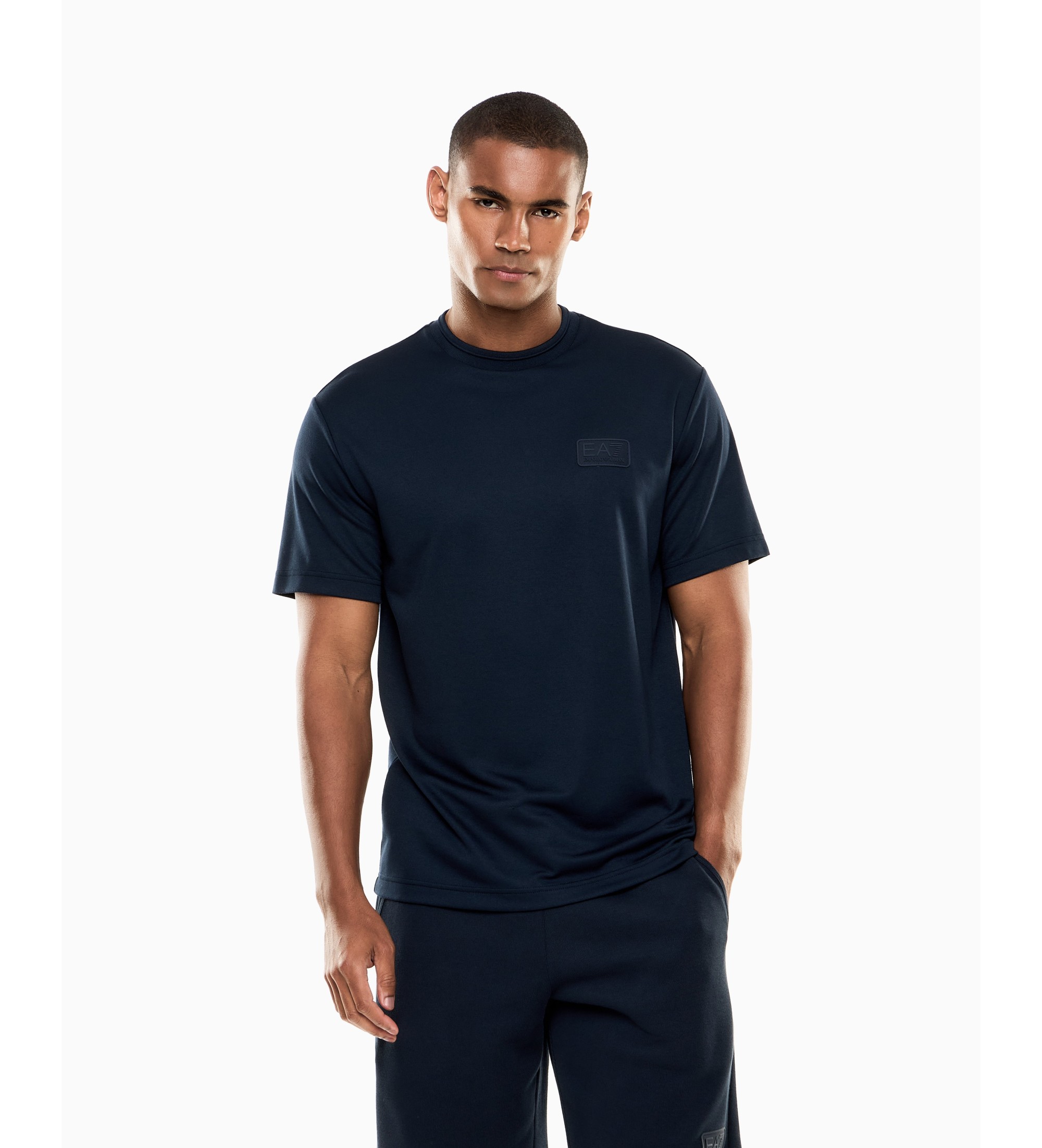 EA7 für Herren. 7M001357_AF13862 Lux Identity T-shirt blau (XL), Lässig, Grün, Viskose, Kurzarm