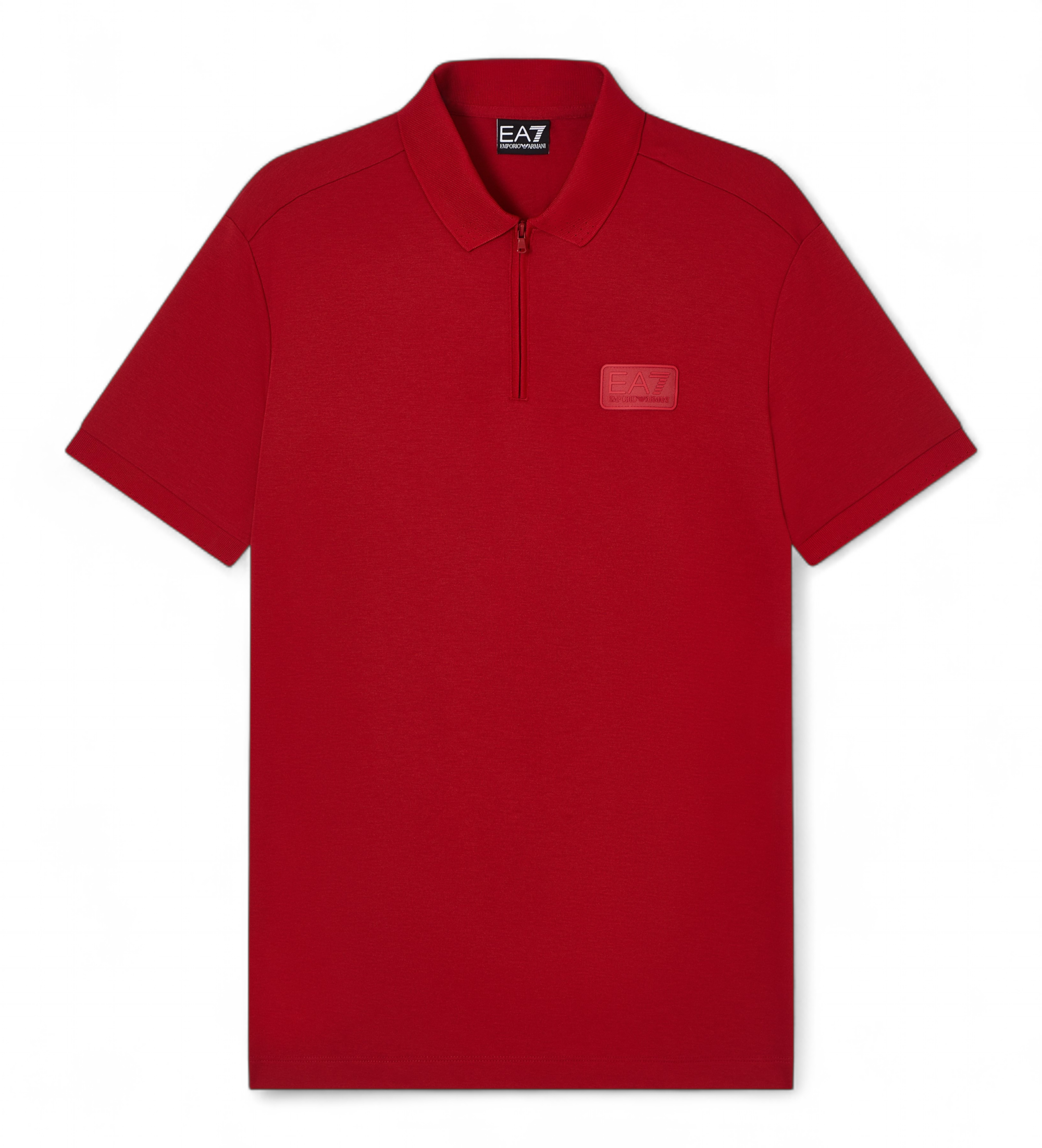 EA7 für Herren. 7M001361_AF13862 Polo Lux Identity rot (S), Lässig, Viskose, Kurzarm