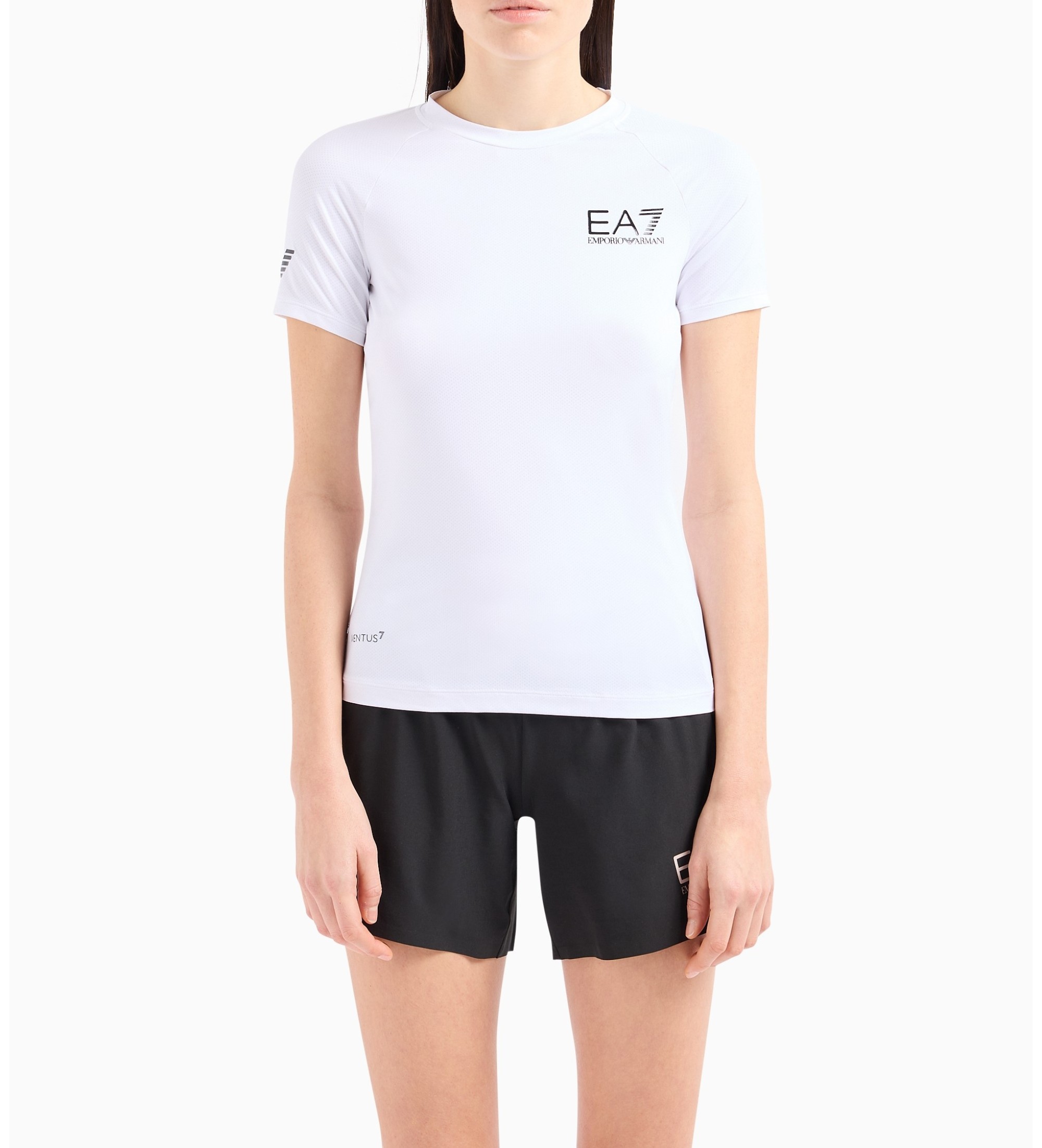 EA7 für Damen. 8NTT70_TJEMZ T-shirt Multi-Sport Ventus7 weiß (L), Lässig, Polyamid, Kurzarm