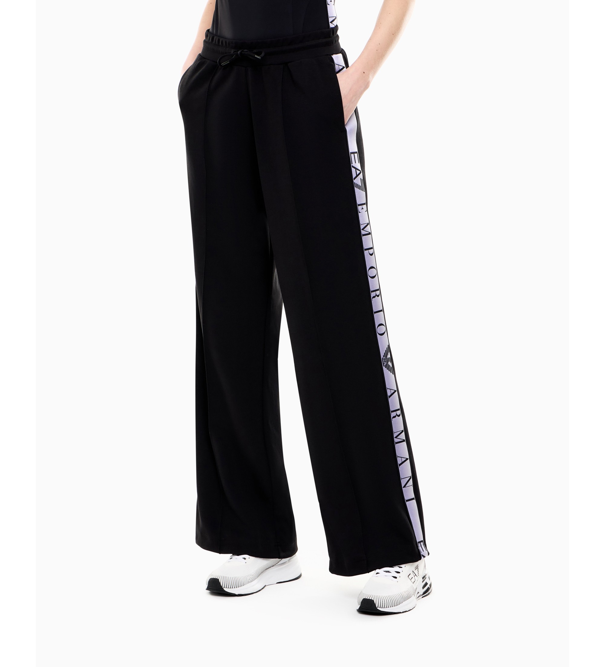 EA7 für Damen. 7W001155_AF12501 Natürliche Ventus Hose schwarz (S), Lässig, Polyester