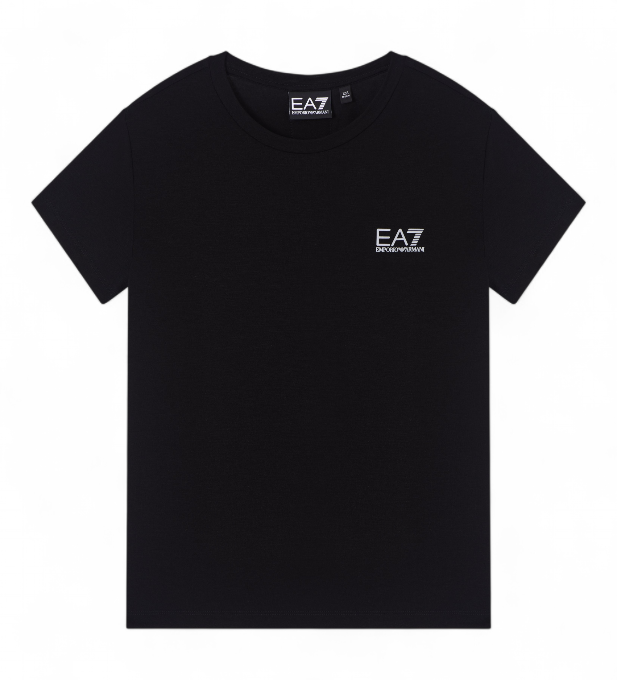 EA7 für Mädchen. 7G000218_AF12945 T-shirt Natural Ventus7 Girl schwarz (16Años= 168cm), Lässig, Polyester, Kurzarm, Kinderbekleidung