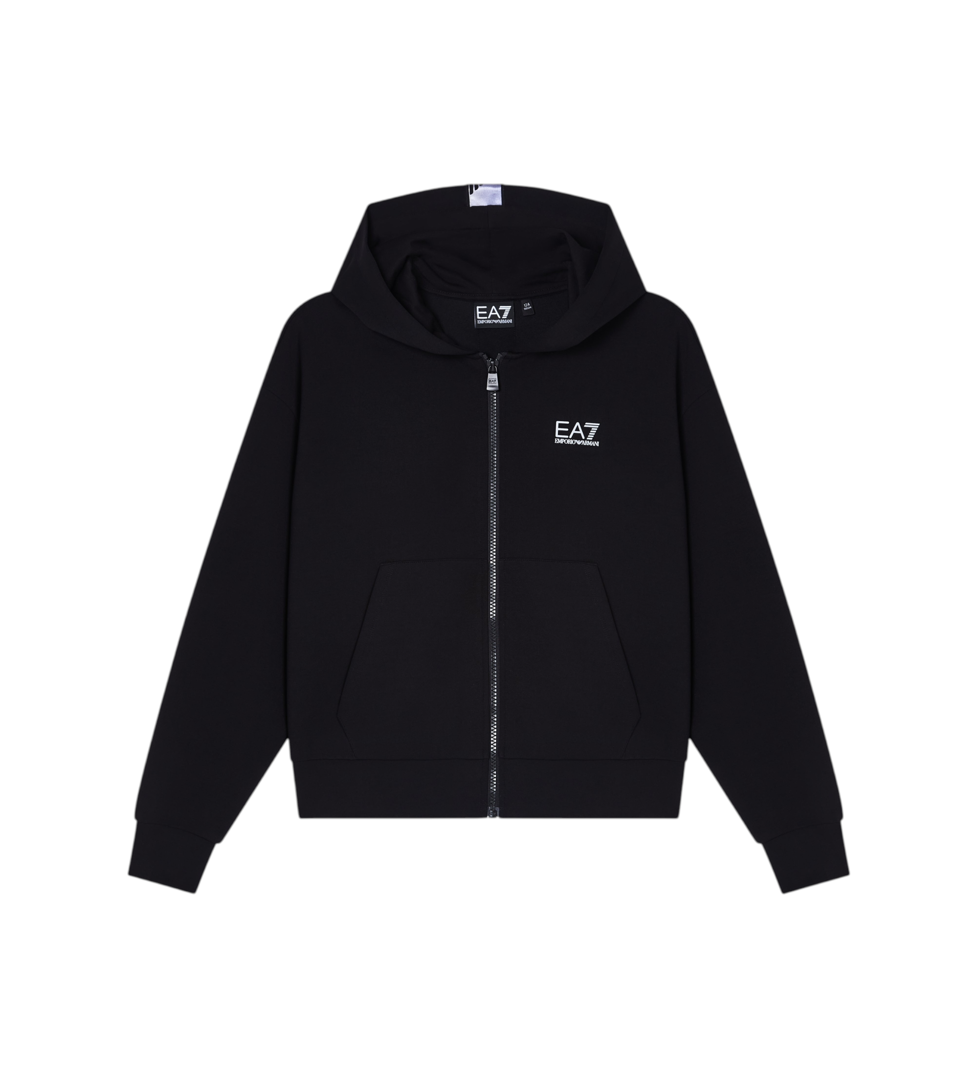 EA7 für Mädchen. 7G000220_AF12501 Ventus7 Sweatshirt schwarz (12Años= 154cm), Lässig, Polyester, Kinderbekleidung