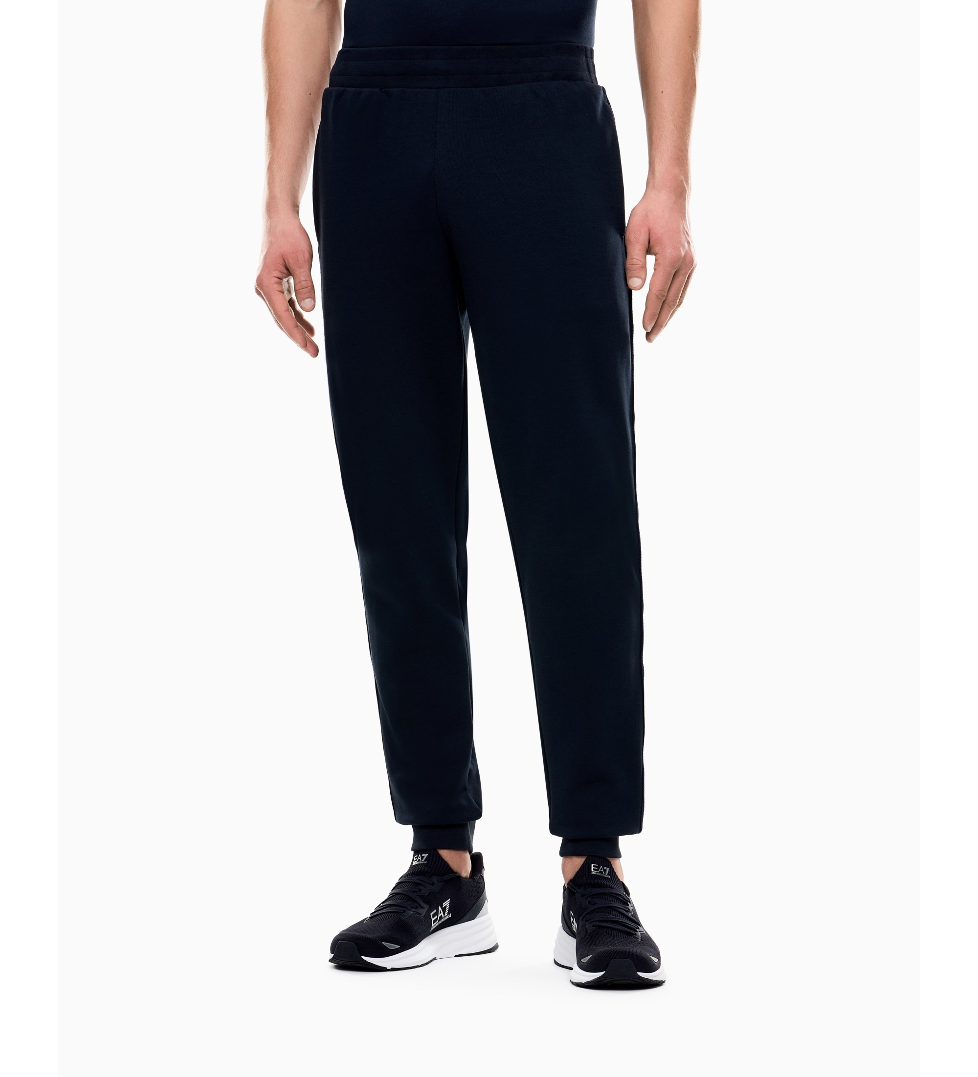 EA7 für Herren. 7M001482_AF12660 Interlock-Hose navy (L), Lässig, Sportlich, Baumwolle, Marine