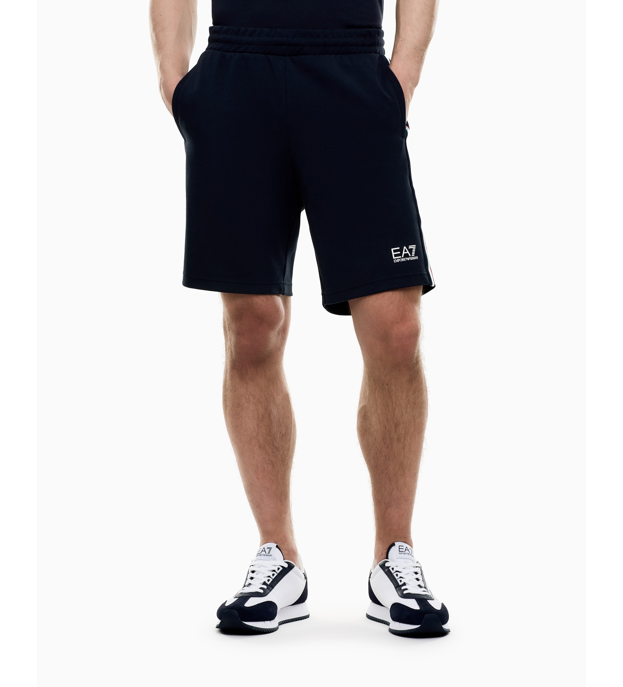 EA7 für Herren. 7M001865_AF12660 Italian Spirit Hose navy (S), Lässig, Sportlich, Baumwolle, Marine