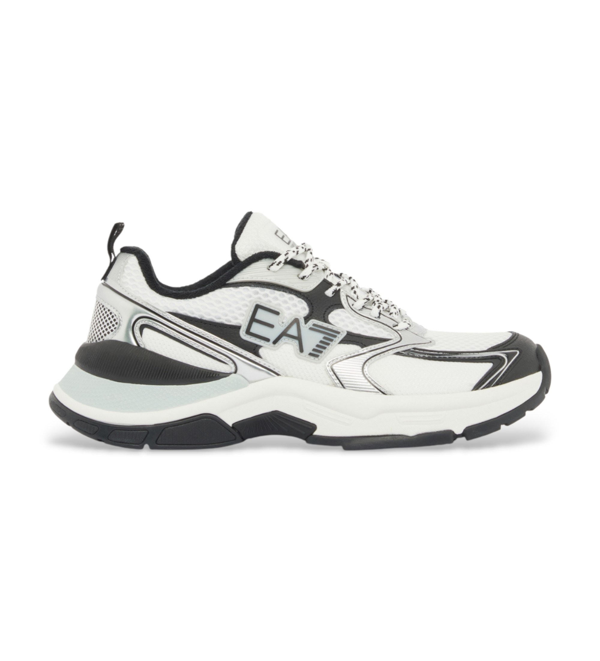 EA7 Unisex. X8X249_XK446 Turnschuhe Predator weiß, schwarz (44), Wohnung, Schnürsenkel, Lässig
