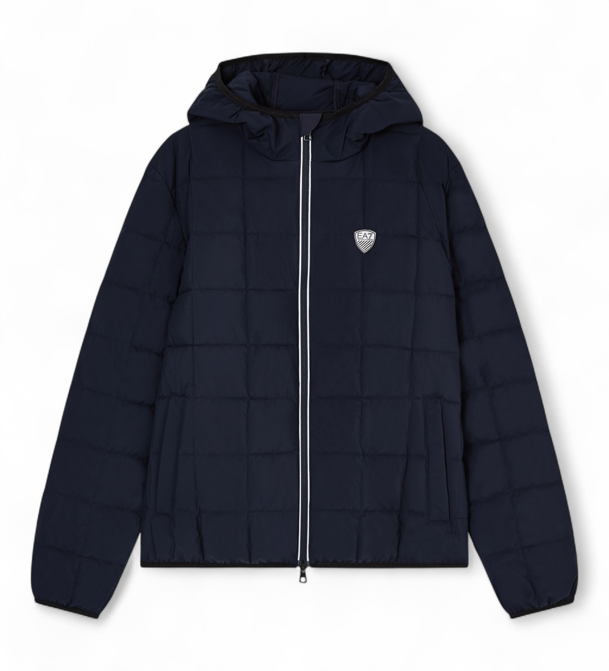 EA7 für Herren. 7M001514_AF21509 Premium Shield Jacke M navy (L), Lässig, Polyester, Marine
