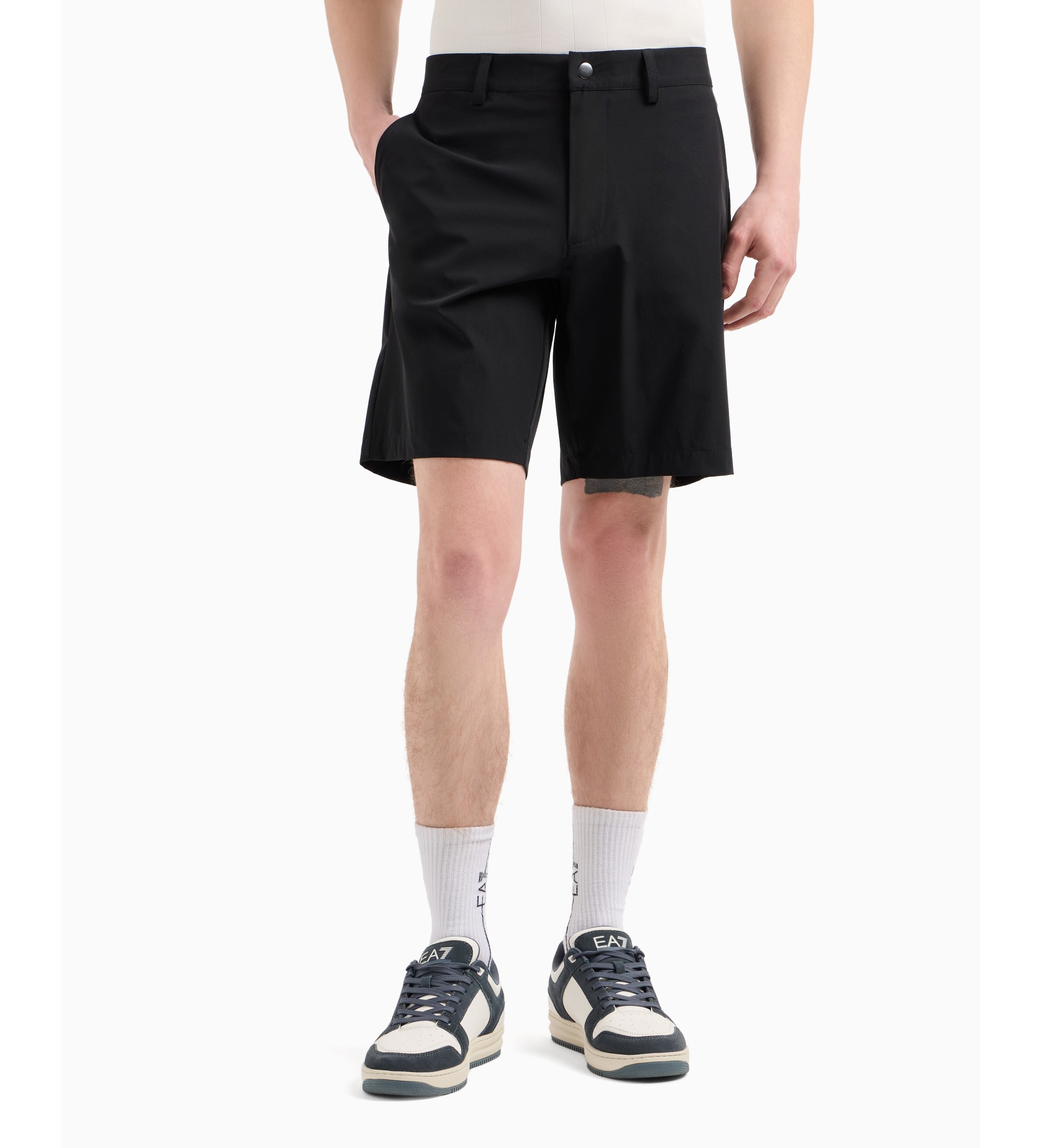 EA7 für Herren. 7M000194_AF14589 Shorts Ventus7 schwarz (S), Lässig, Polyamid