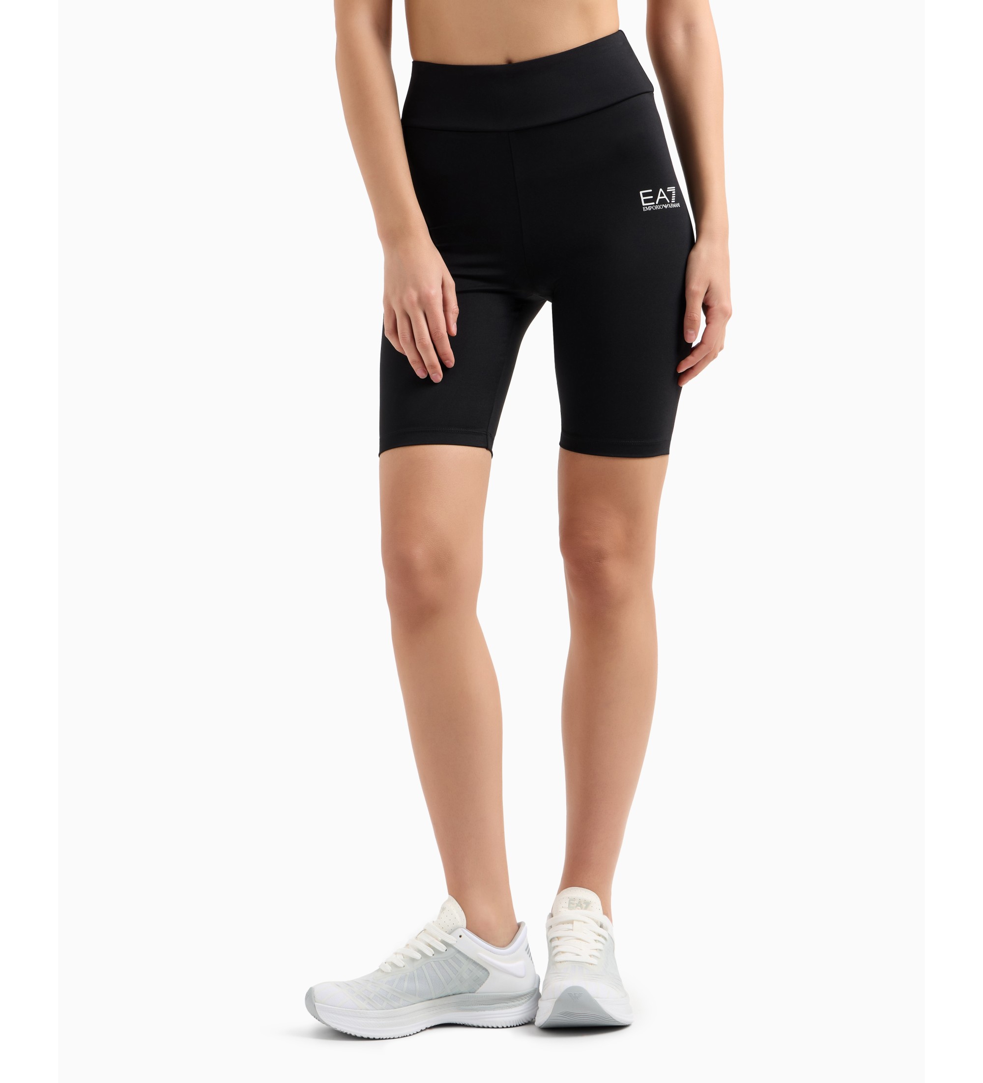 EA7 für Damen. 7W000511_AF12625 Vigor7 Radlerhosen schwarz (L), Sportlich, Multisport, Polyamid