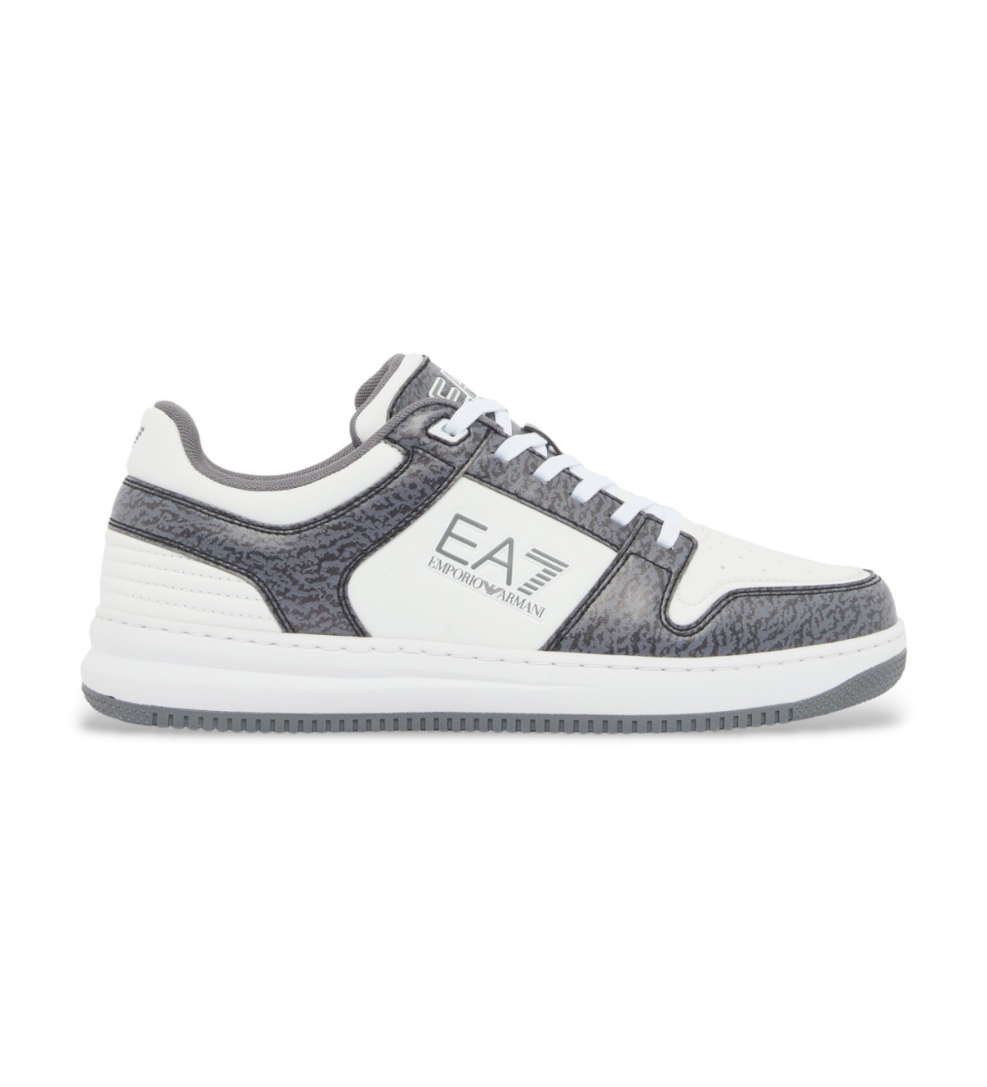 EA7 Unisex. 7X000345_AF11988 Slasher Schuhe Weiß (44), Wohnung, Schnürsenkel, Lässig, Sportlich
