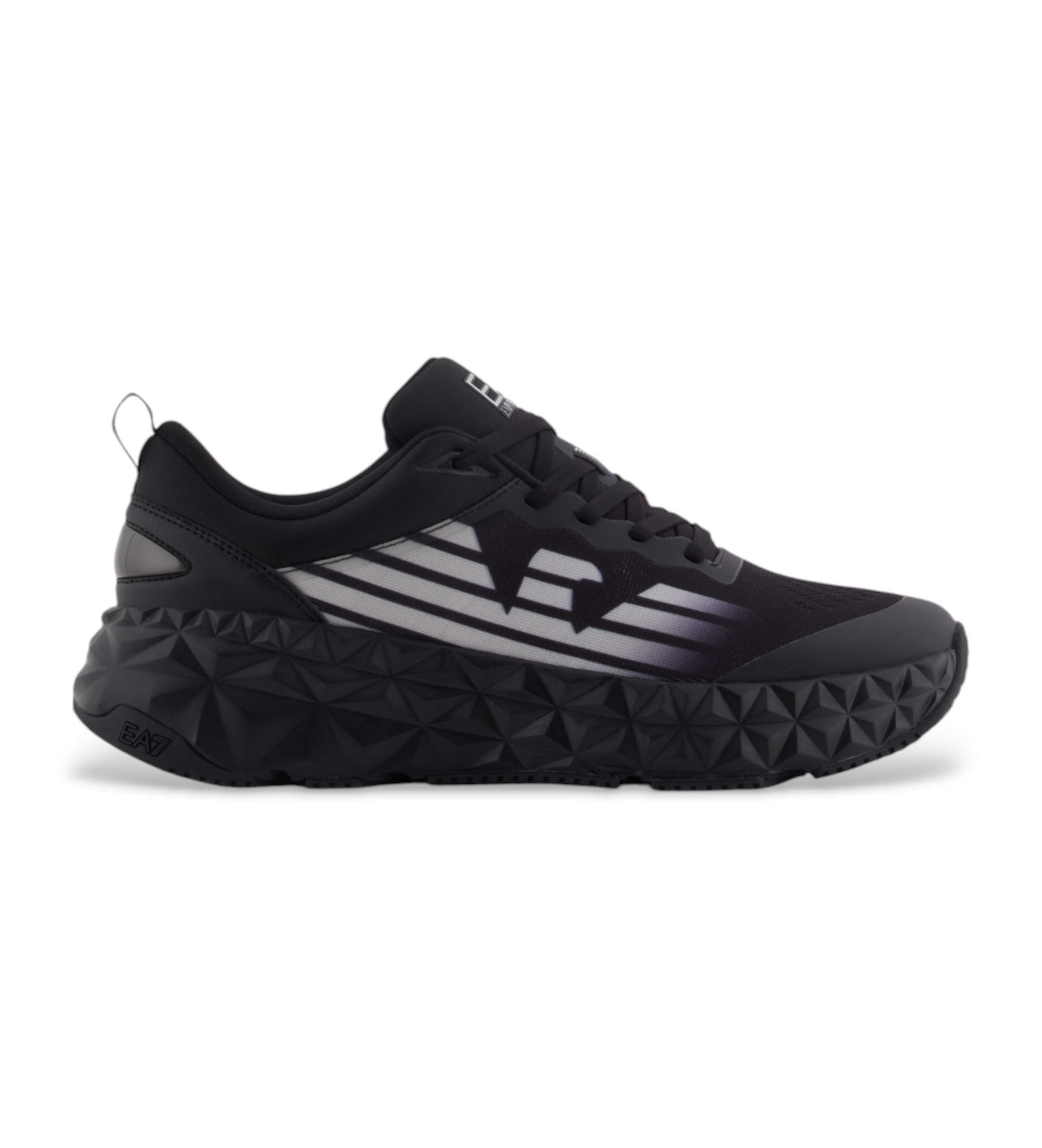 EA7 Unisex. X8X239_XK432 Turnschuhe Kobra schwarz (41 1/3), Wohnung, Schnürsenkel, Lässig, Sportlich, Multisport