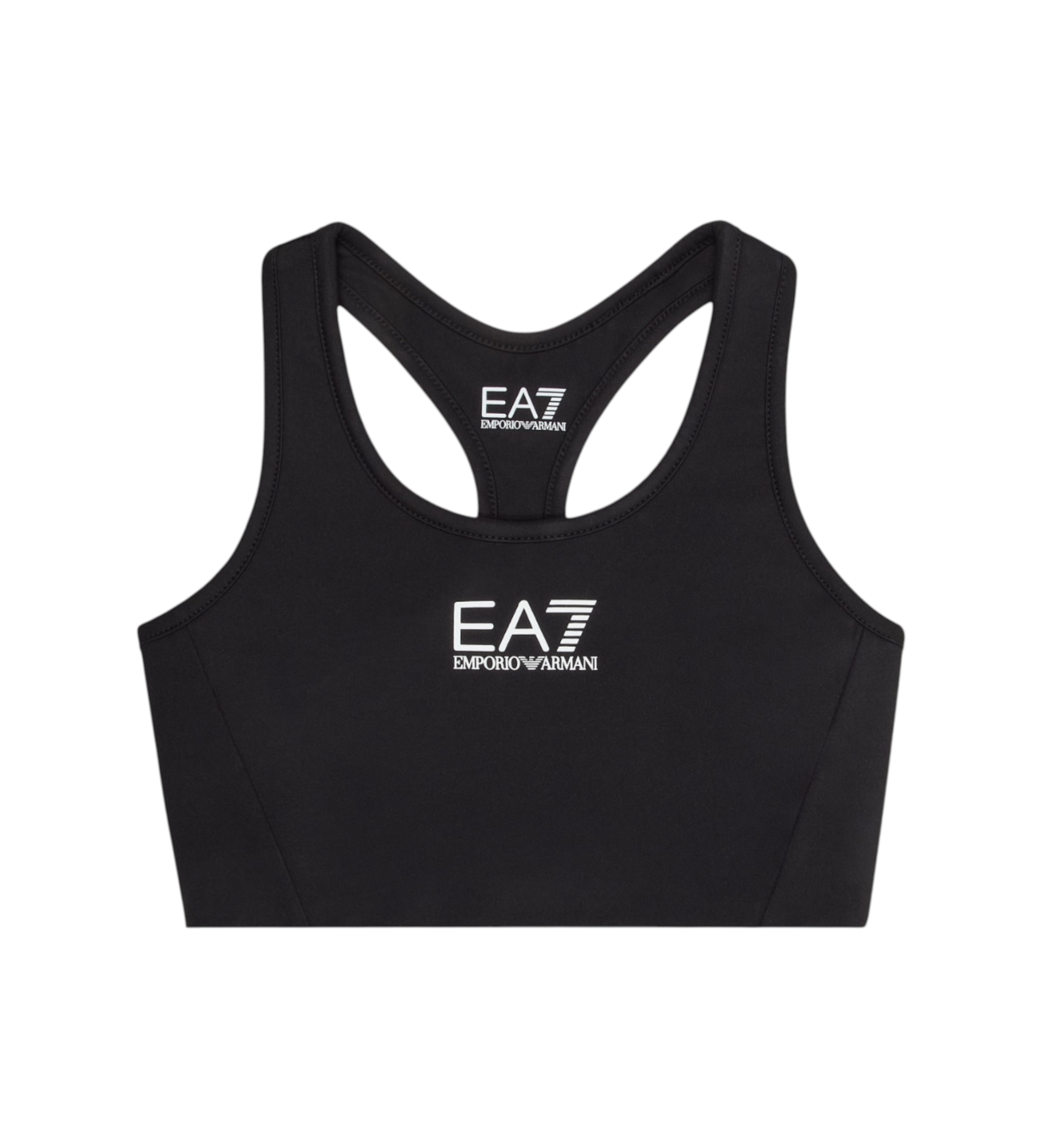 EA7 für Mädchen. 7G000033_AF12625 Top Sport schwarz (4Años= 106cm), Sportlich, Polyamid, Ärmellos / Hosenträger, Kinderbekleidung