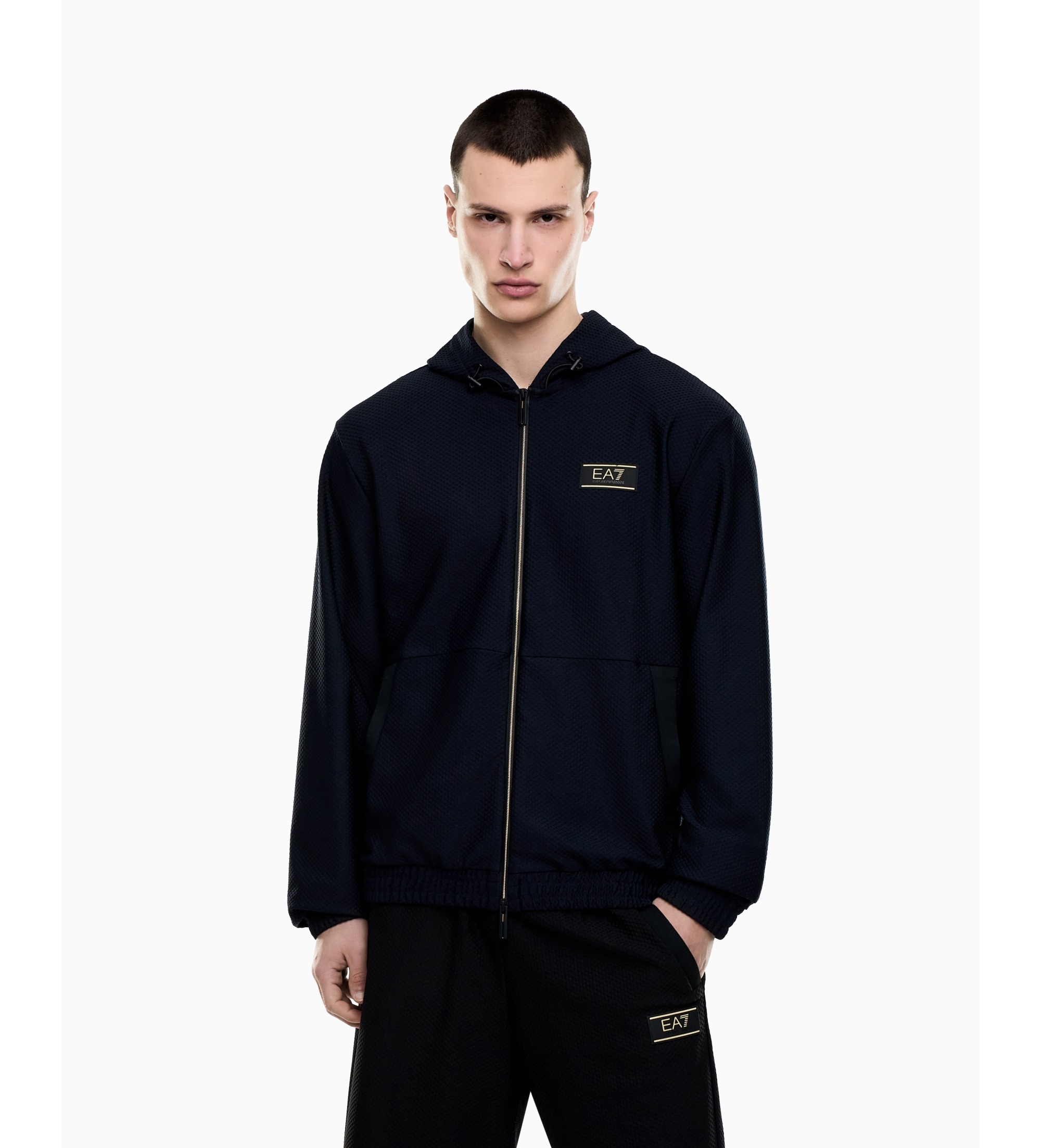 EA7 für Herren. 7M001339_AF21099 Sudadera Premium Label marine (XL), Lässig, Sportlich, Polyester