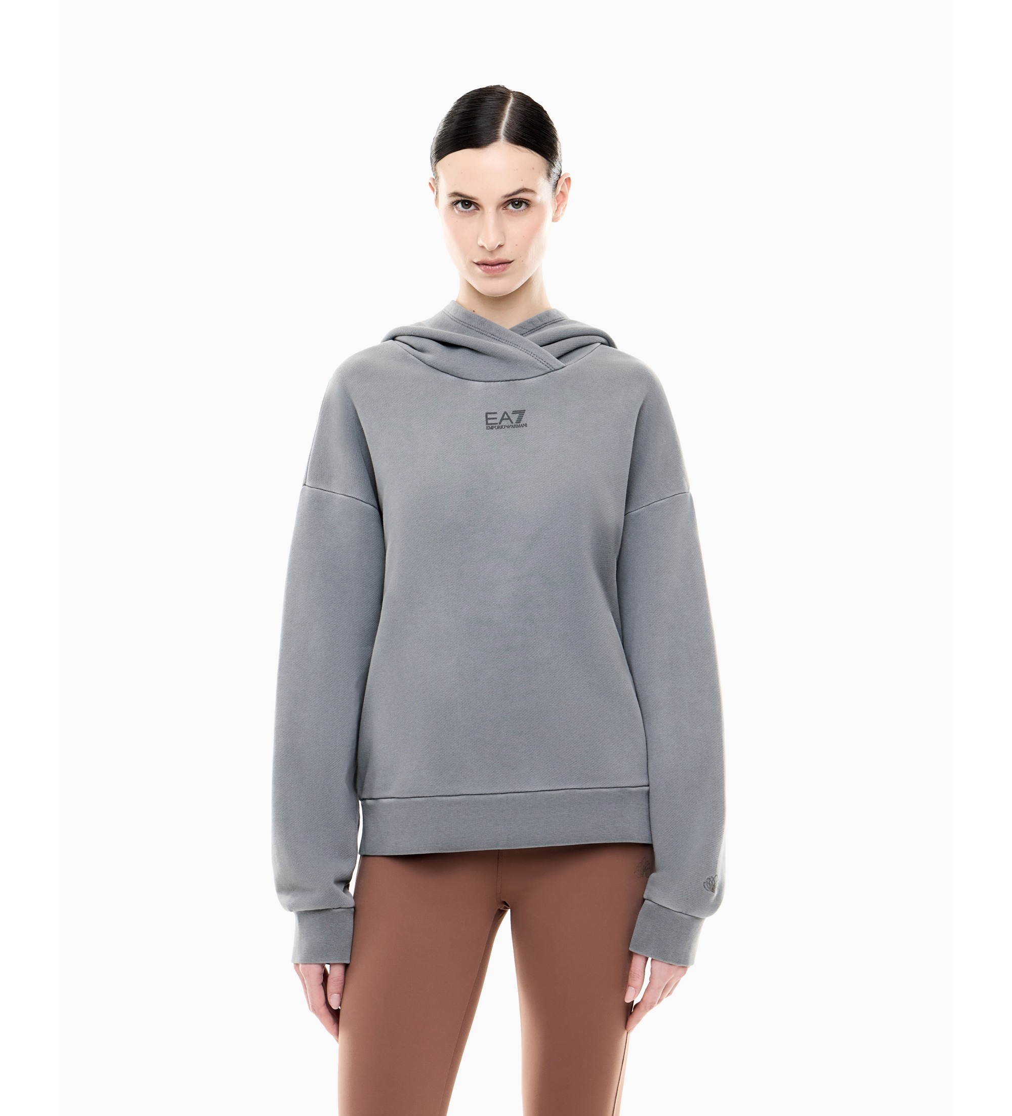EA7 für Damen. 7W000927_AF21061 Sweatshirt Vigor7 Fullness grau (M), Lässig, Baumwolle