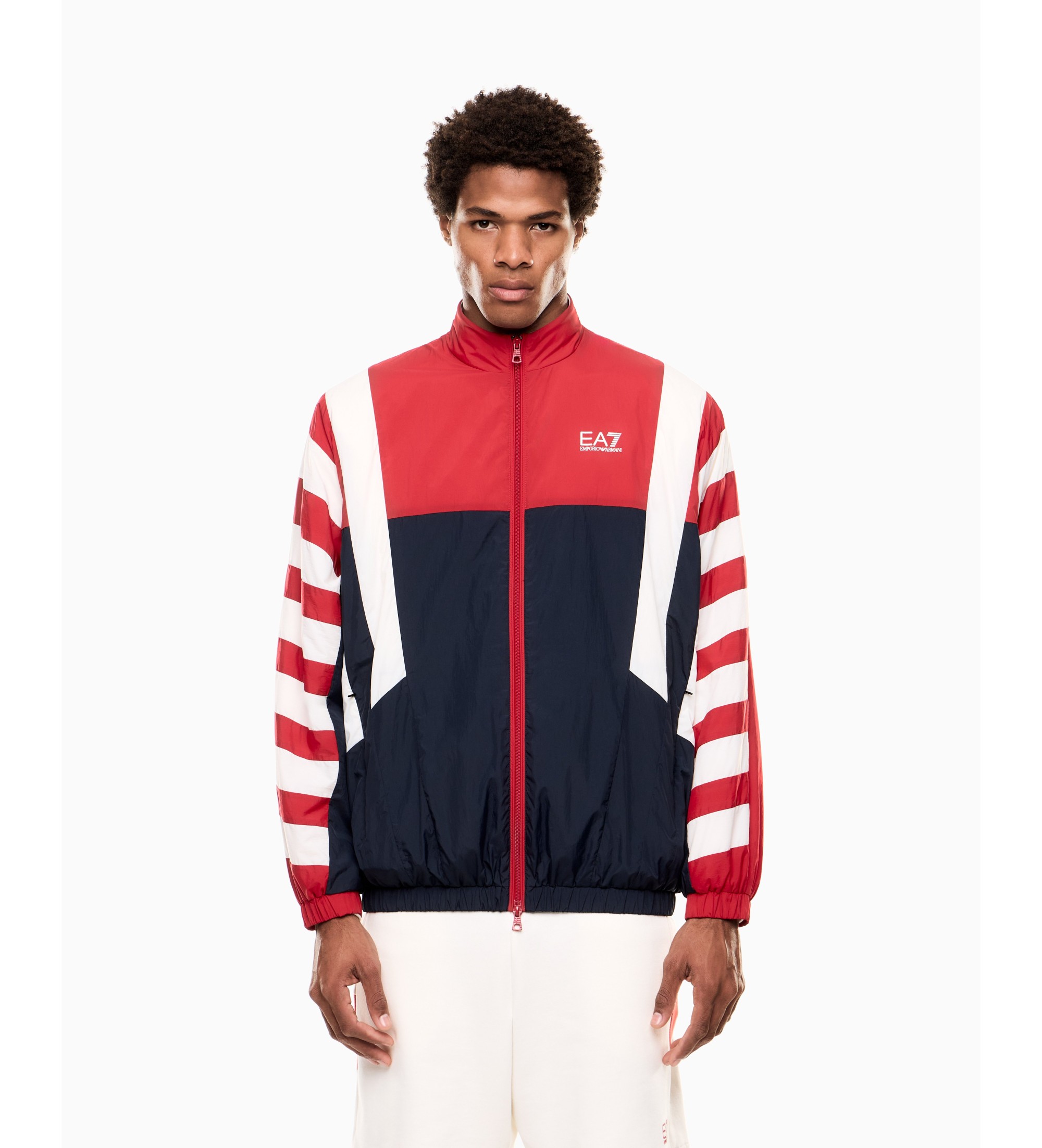 EA7 für Herren. 7M001605_AF21225 Sommer Block Jacke Blau (M), Lässig, Synthetisch