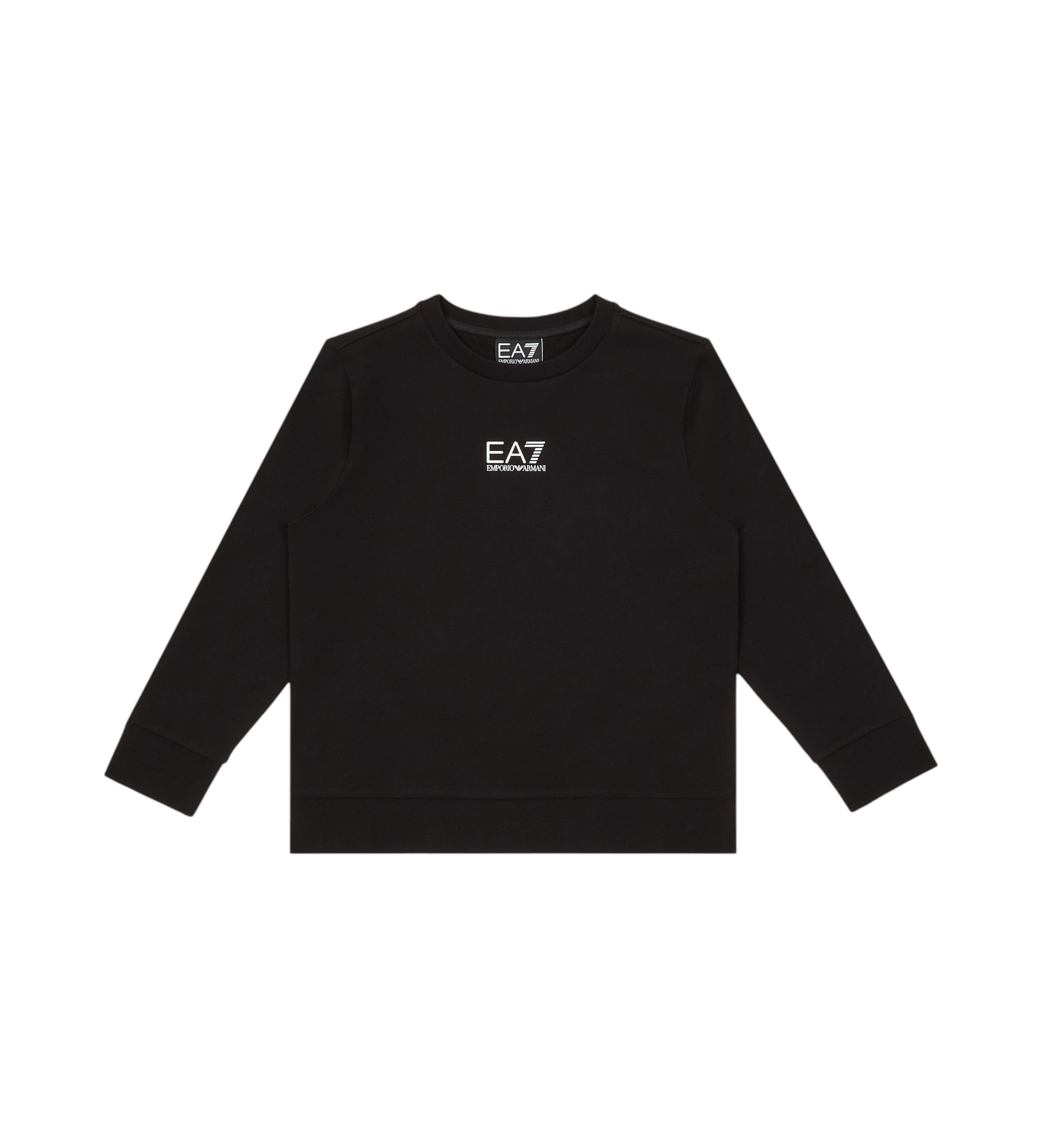 EA7 für Jungen. 7B000025_AF10380 Sweatshirt mit Rundhalsausschnitt aus Baumwolle Core Identity schwarz (12Años= 154cm), Lässig, Sportlich, M