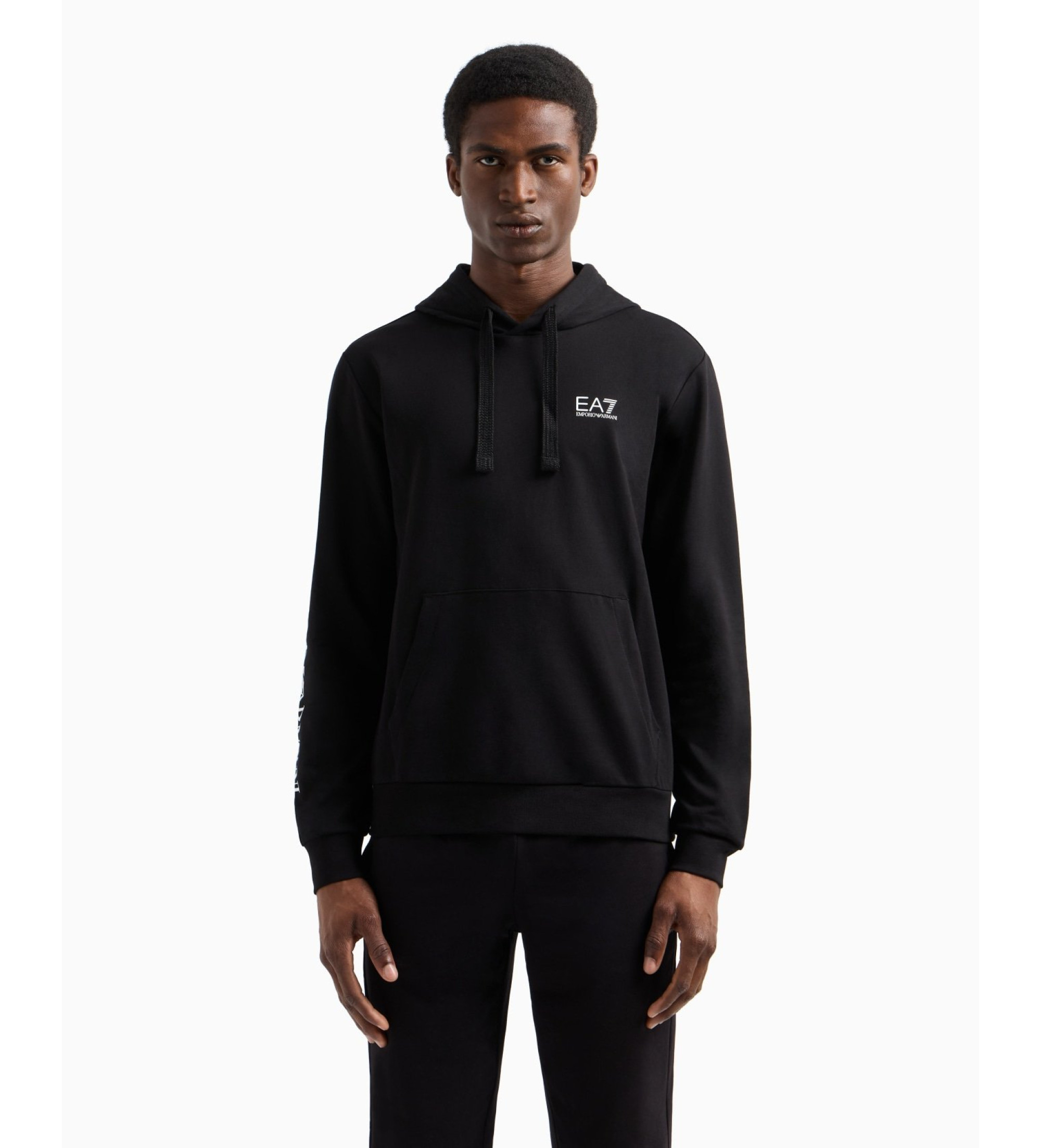 EA7 für Herren. 7M000569_AF13512 Logo Series Sweatshirt schwarz (XL), Lässig, Baumwolle, Langarm