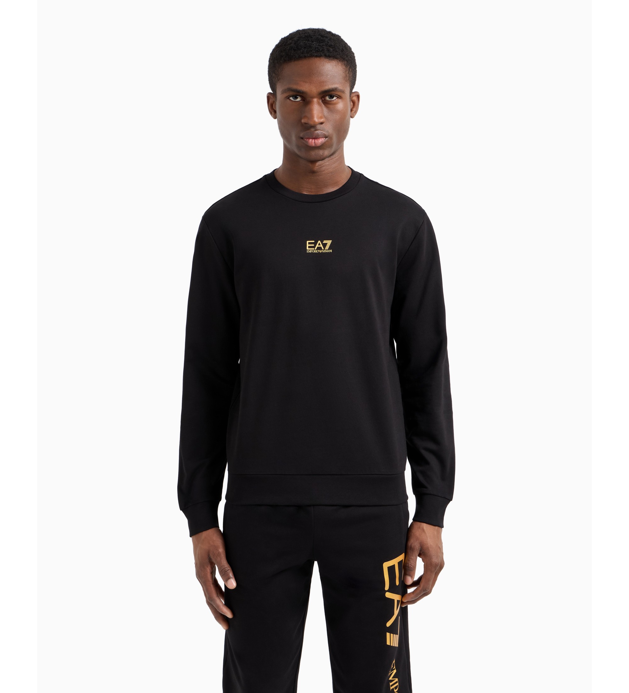 EA7 für Herren. 8NPM30_PJVRZ Train Core Coft Sweatshirt schwarz (XL), Lässig, Baumwolle