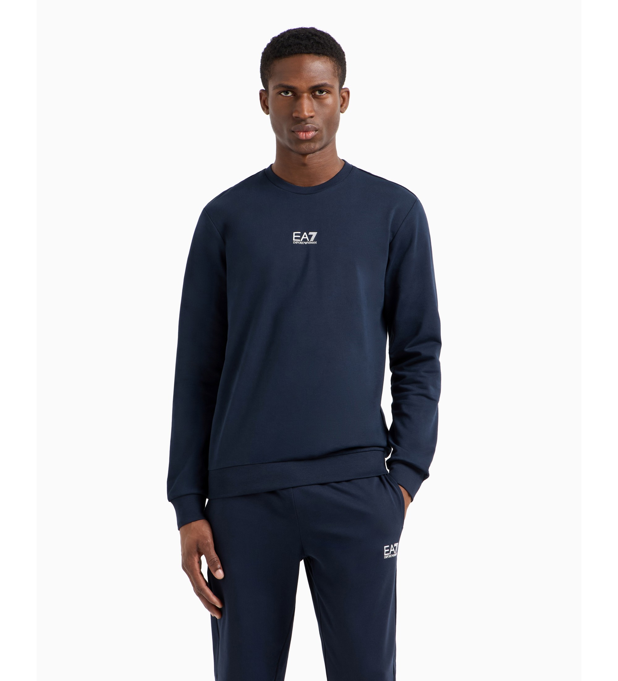 EA7 für Herren. 8NPM30_PJVRZ Train Core Coft navy Sweatshirt (S), Lässig, Baumwolle, Marine