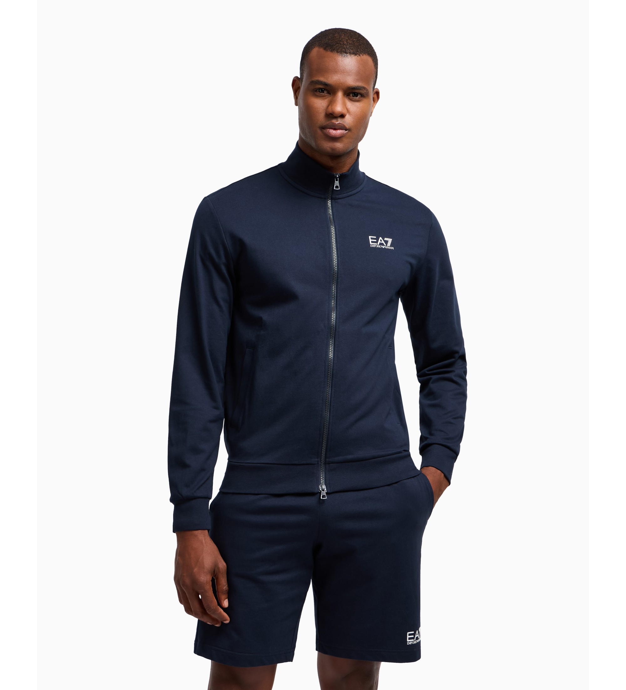EA7 für Herren. 8NPM31_PJVRZ Core Identity navy Sweatshirt (S), Lässig, Sportlich, Baumwolle, Multisport, Marine