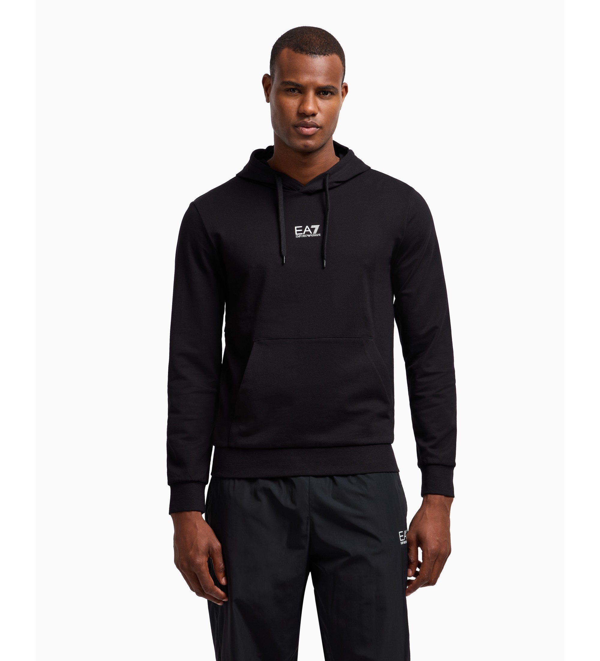 EA7 für Herren. 8NPM32_PJVRZ Regular Fit Sweatshirt schwarz (M), Lässig, Sportlich, Baumwolle, Multisport