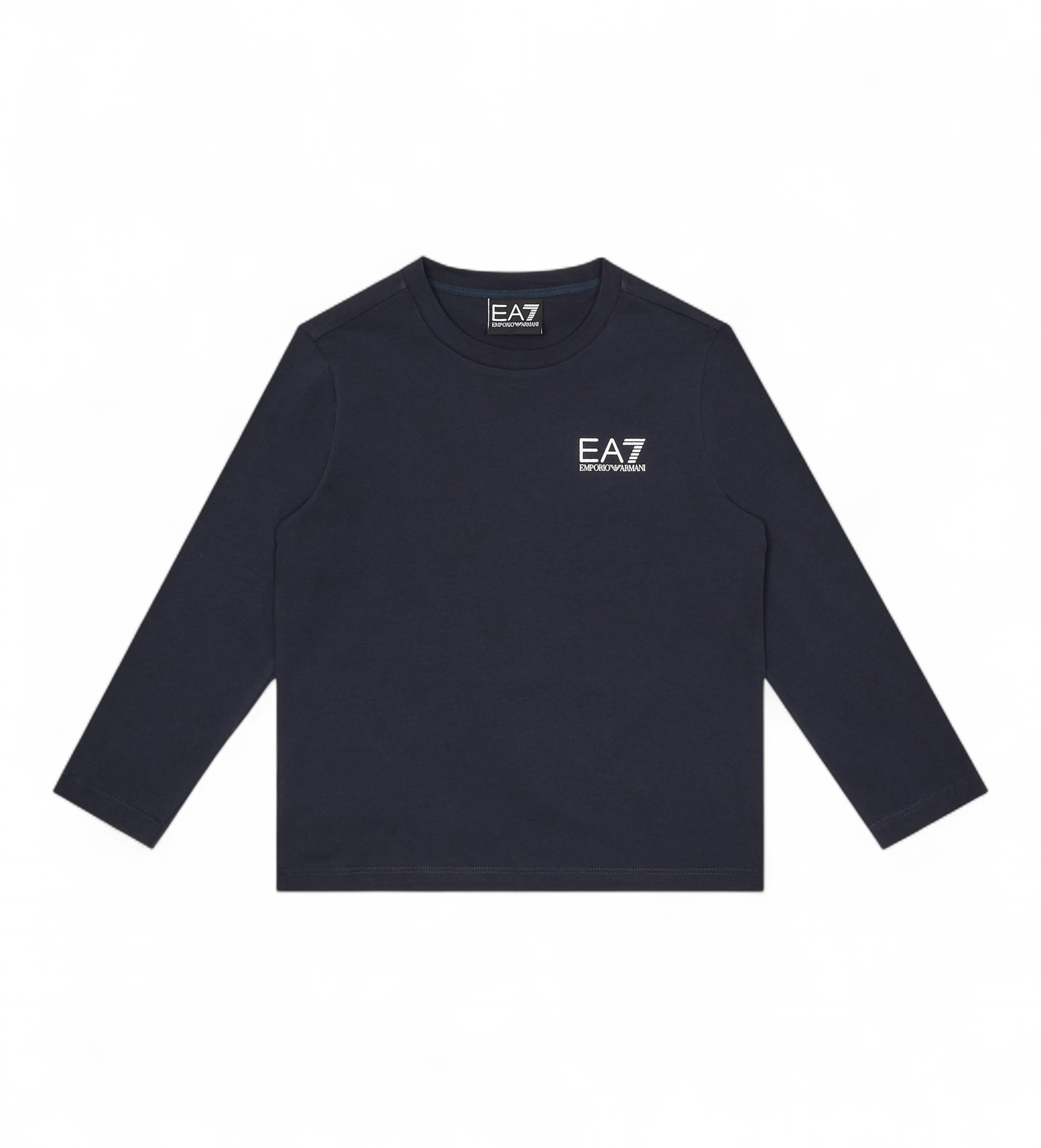 EA7 für Jungen. 7B000021_AF10378 T-shirt AF10378 navy (12Años= 154cm), Blau, Lässig, Baumwolle, Langarm, Kinderbekleidung