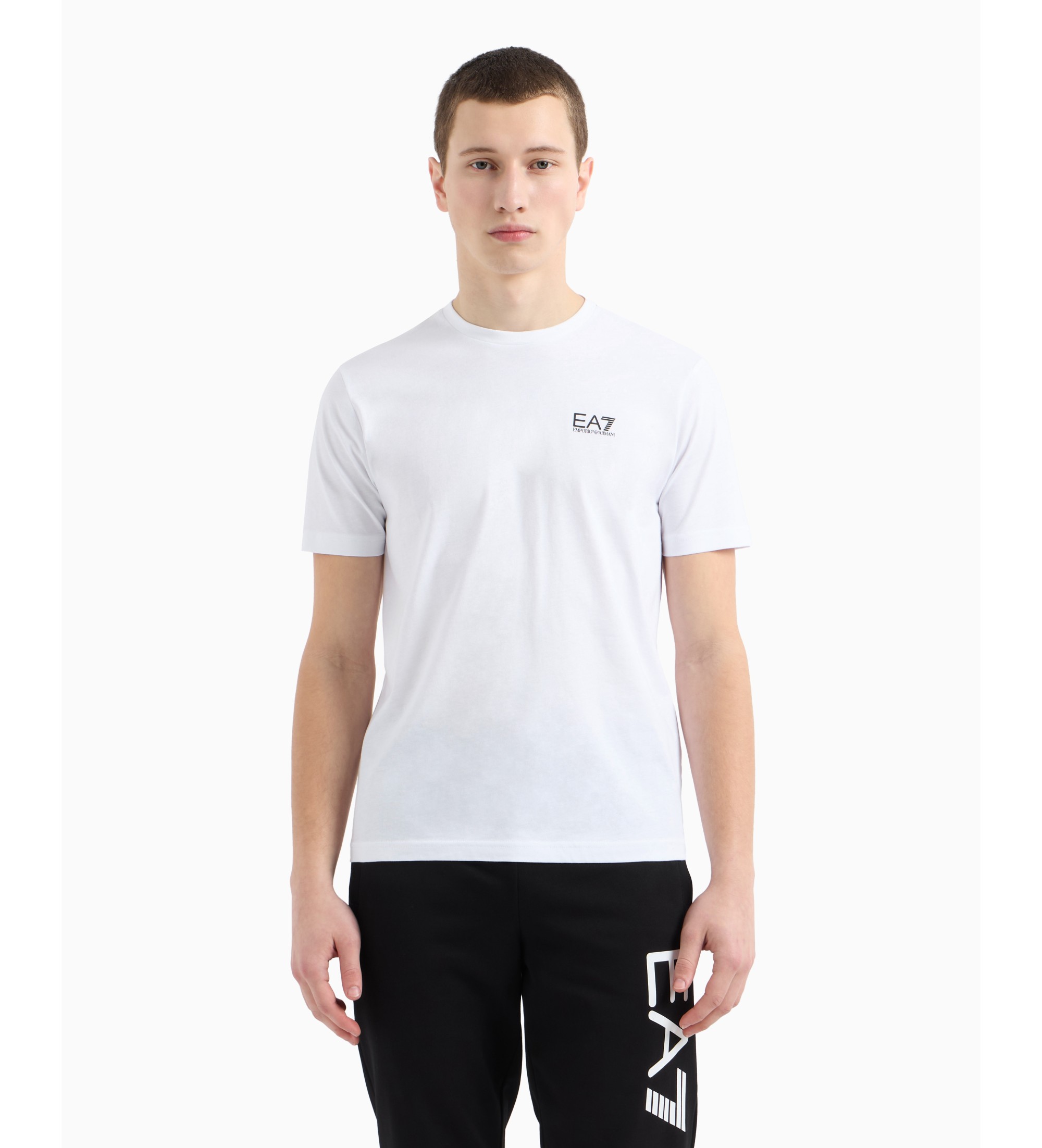 EA7 für Herren. 7M000567_AF10375 T-shirt AF10375-7M000567 weiß (L), Lässig, Baumwolle, Kurzarm