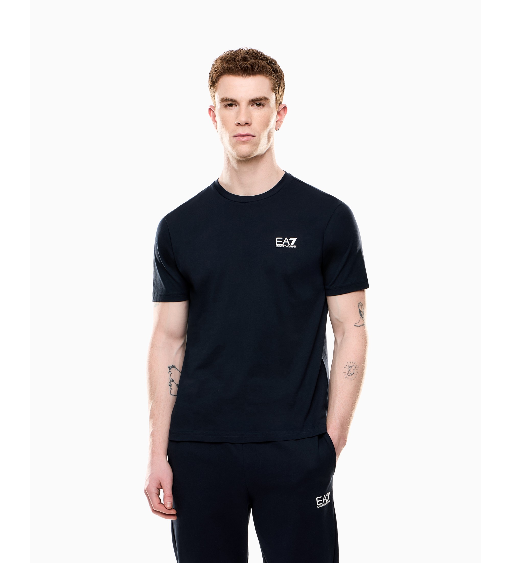 EA7 für Herren. 8NPT25_PJVPZ T-Shirt 8NPT25 navy blau (XXS), Lässig, Sportlich, Baumwolle, Sportbekleidung, Kurzarm, Marine