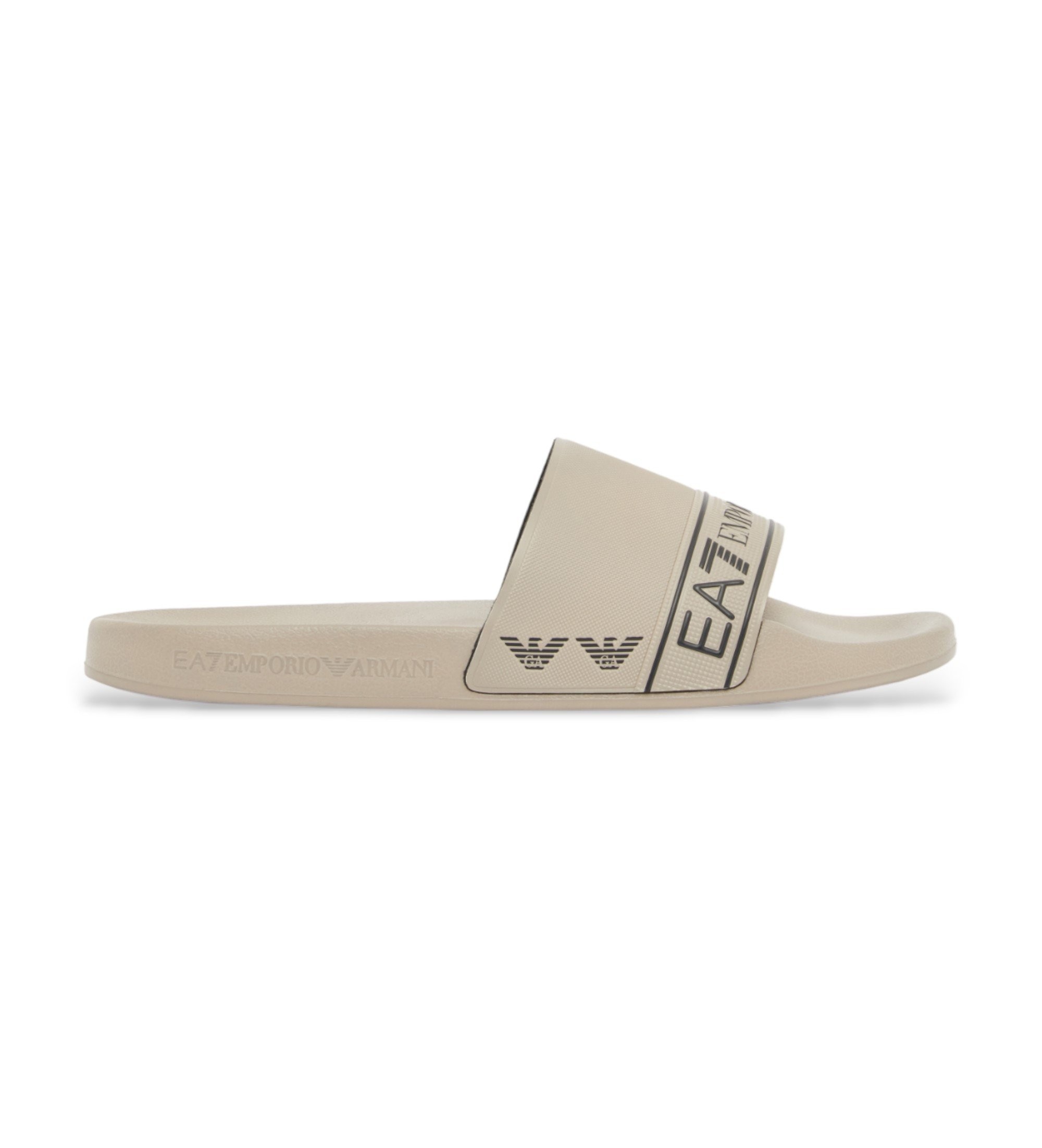 EA7 Unisex. 7X000110_AF15128 Beige Tape Slide Badeschlappen (41), Wohnung, Keine, Strandbekleidung, PVC