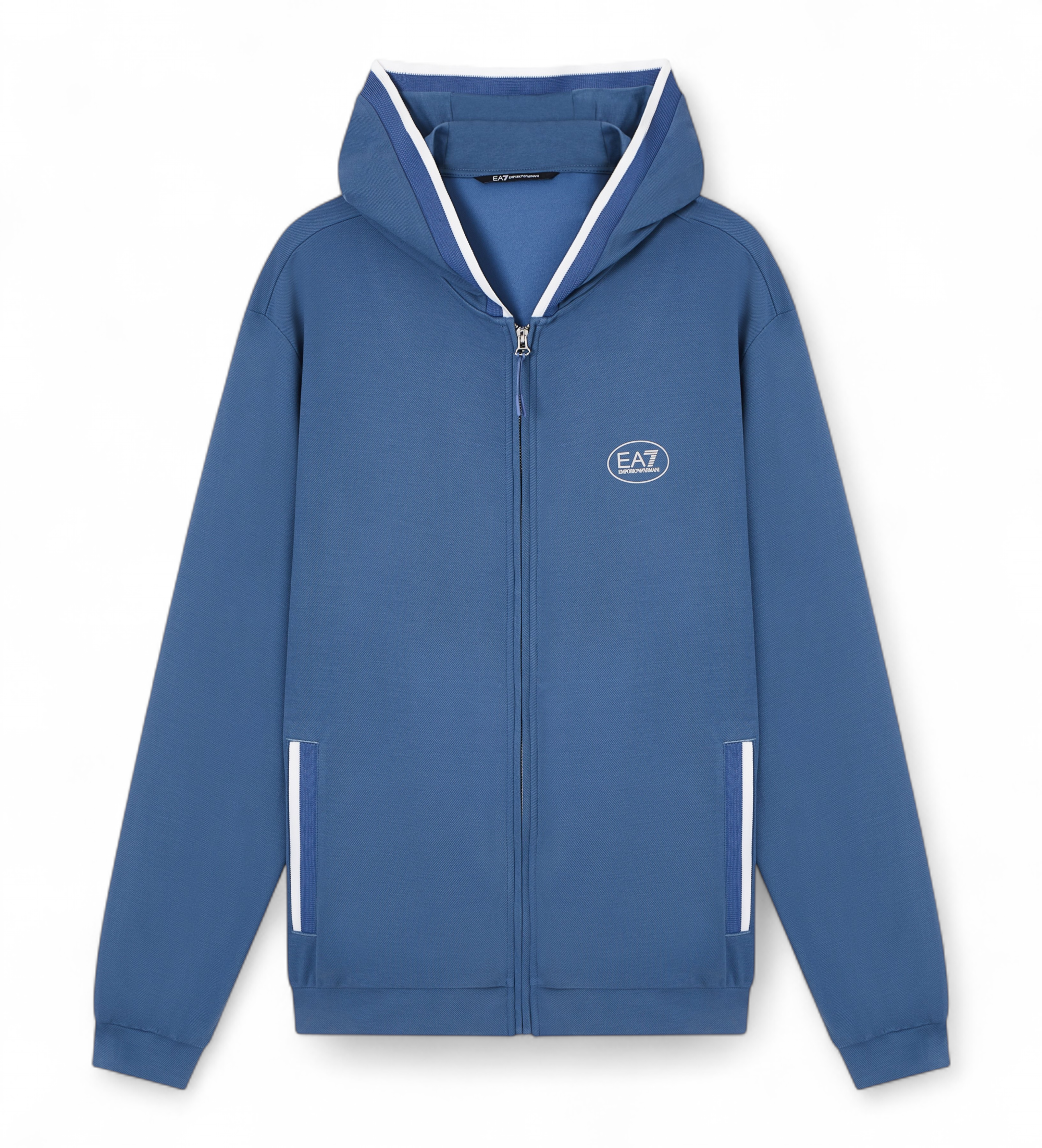 EA7 für Herren. 7M001544_AF13289 Tennis Club Sweatshirt blau (M), Lässig, Sportlich, Sportbekleidung, Multisport, Polyester, Kurzarm