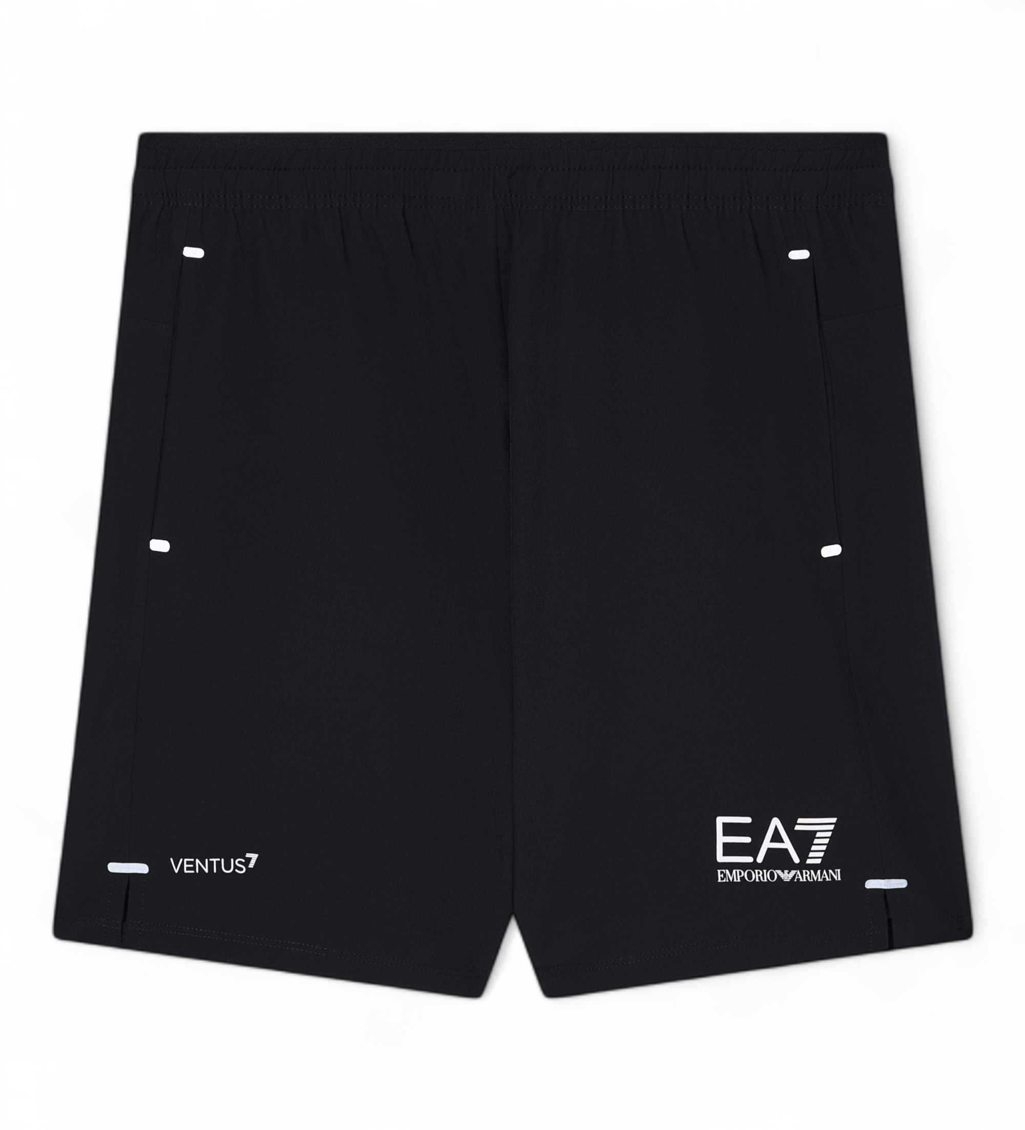 EA7 für Jungen. 7B000315_AF21059 Tennis Pro Shorts schwarz (8Años= 130cm), Lässig, Sportlich, Synthetisch, Sportbekleidung, Multisport, Visk