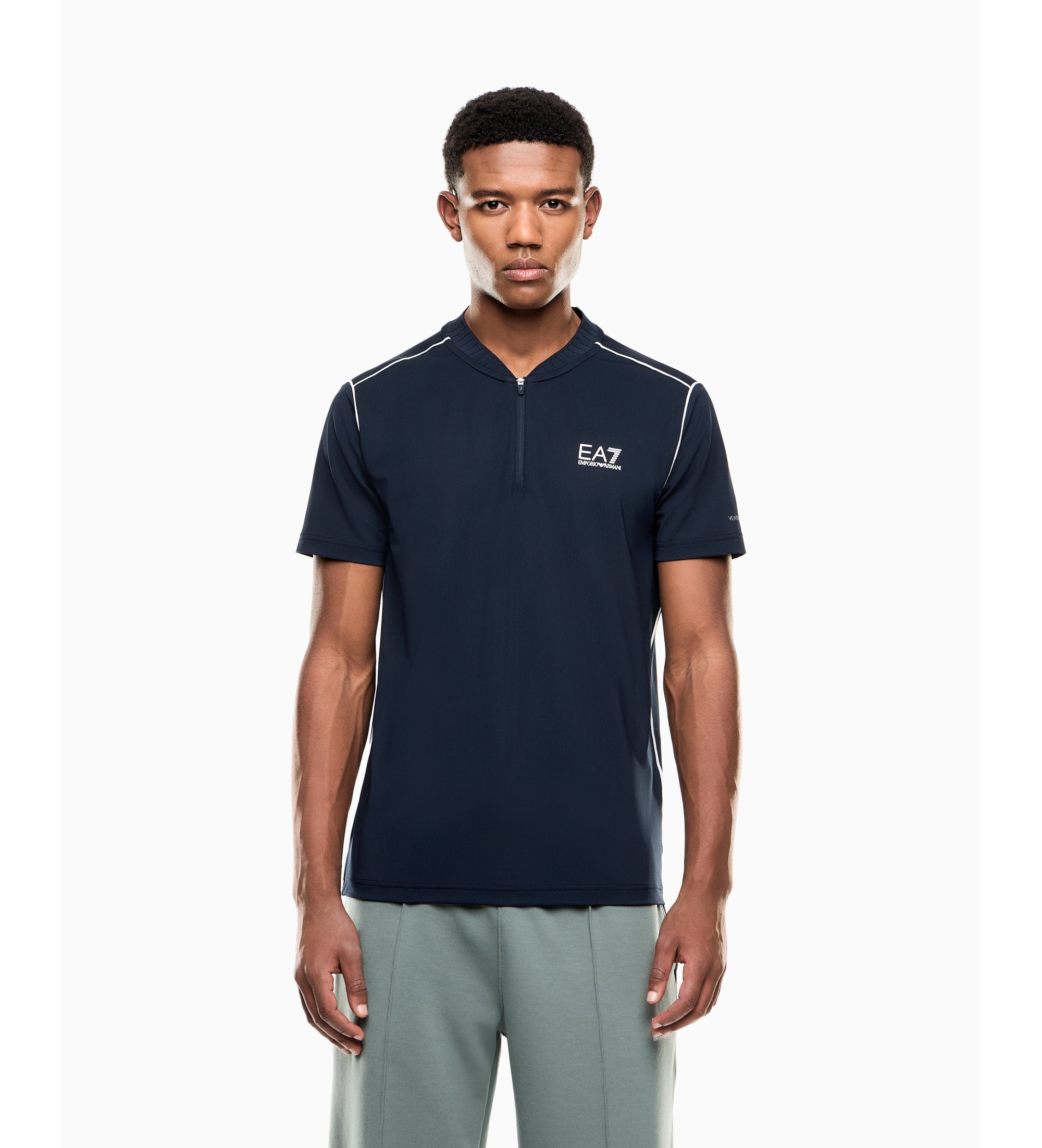EA7 für Herren. 7M001523_AF21505 Tennis Pro T-Shirt blau (XL), Lässig, Polyester, Kurzarm