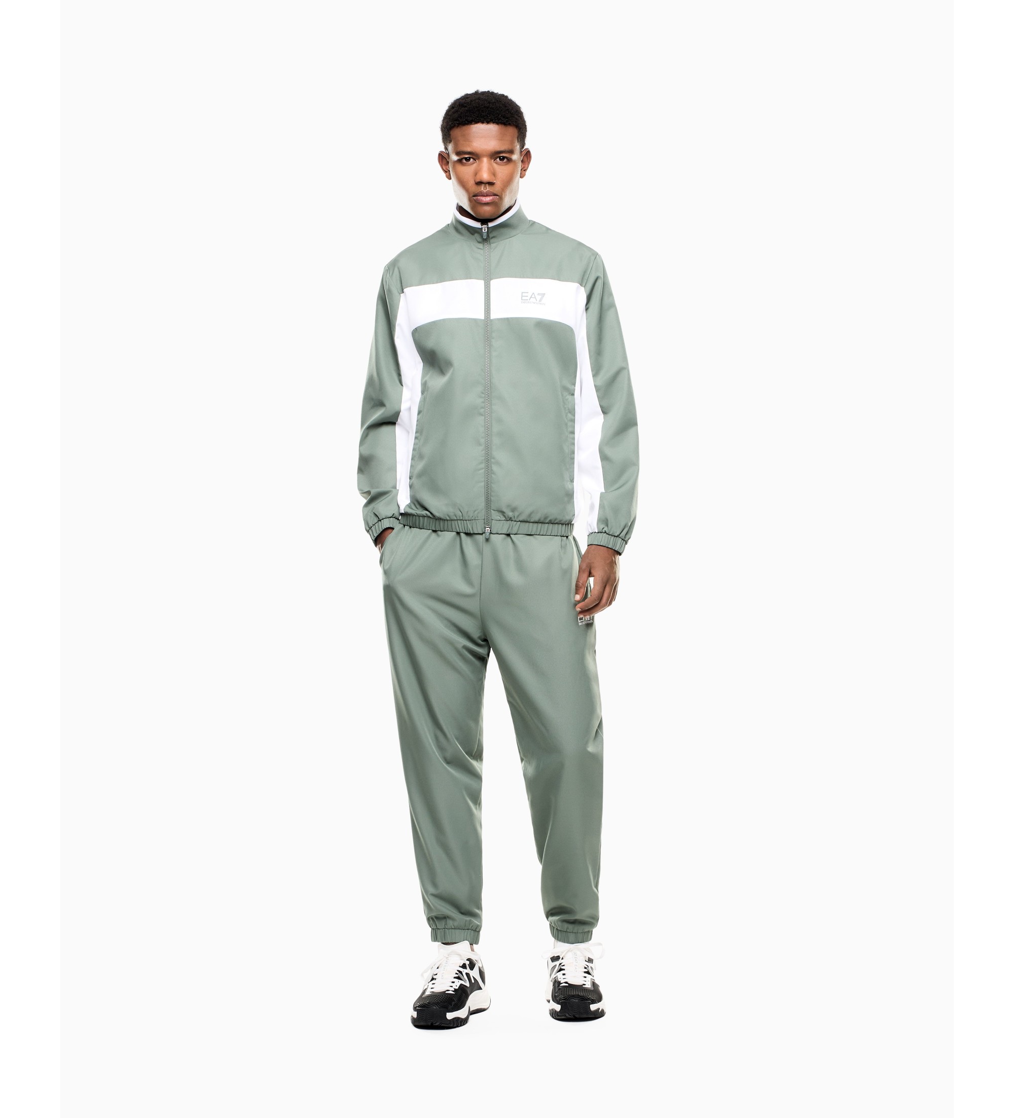 EA7 für Herren. 7M001530_AF16072 Tennis Pro Set Blau (M), Sportlich, Sportbekleidung, Multisport, Polyester, Langarm