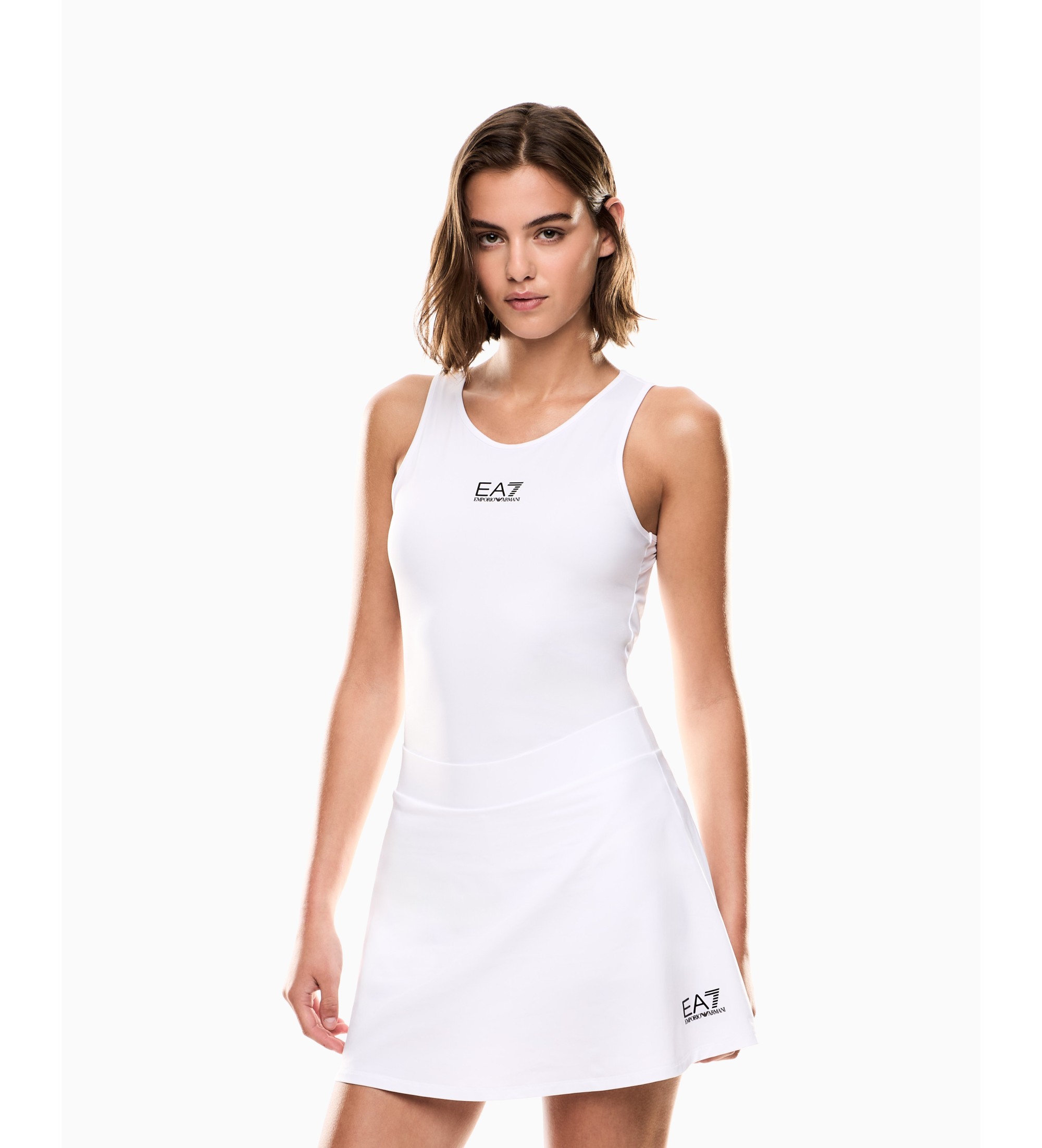 EA7 für Damen. 7W000507_AF14524 Tennis-Pro-Rock weiß (L), Lässig, Sportlich, Sportbekleidung, Multisport, Polyester