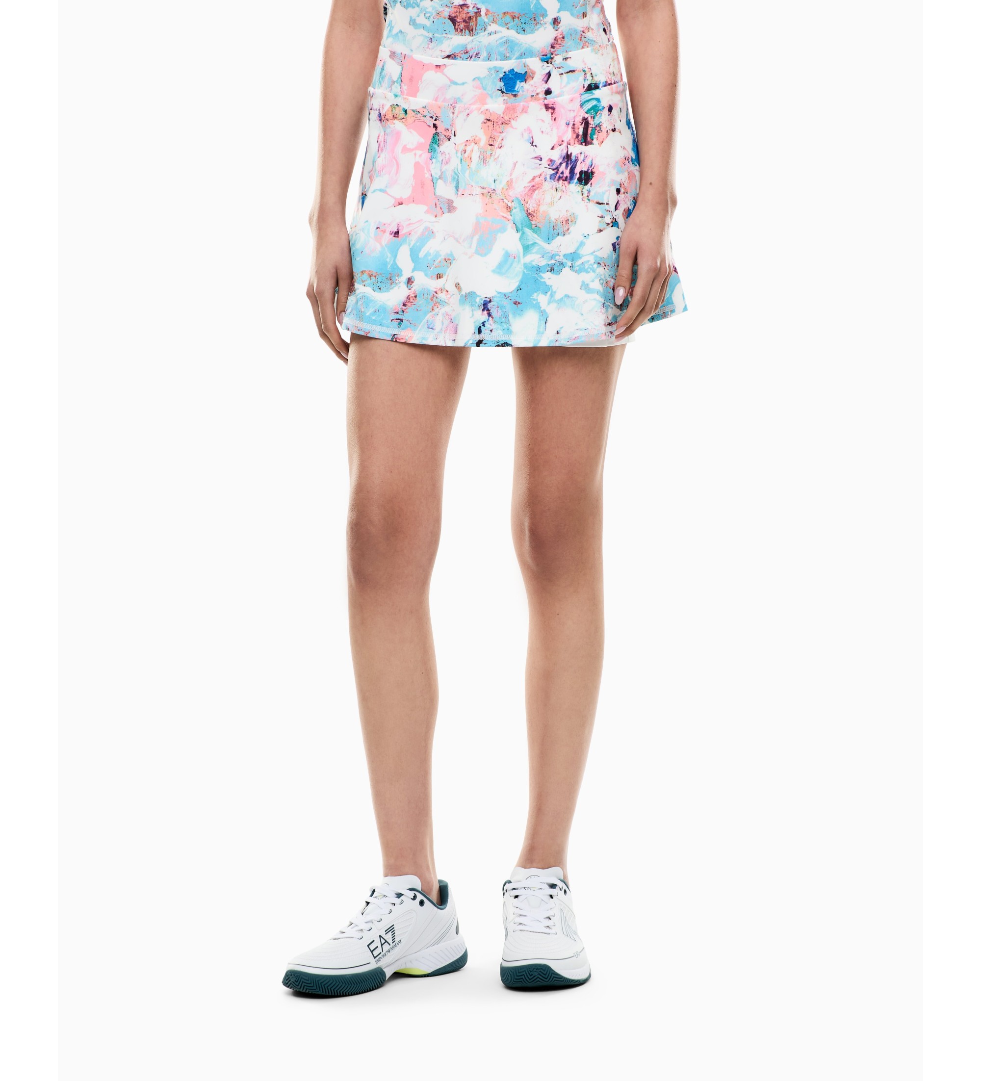 EA7 für Damen. 7W000892_AF14524 Tennis-Pro-Rock weiß (M), Sportlich, Tennis/Padel, Polyamid