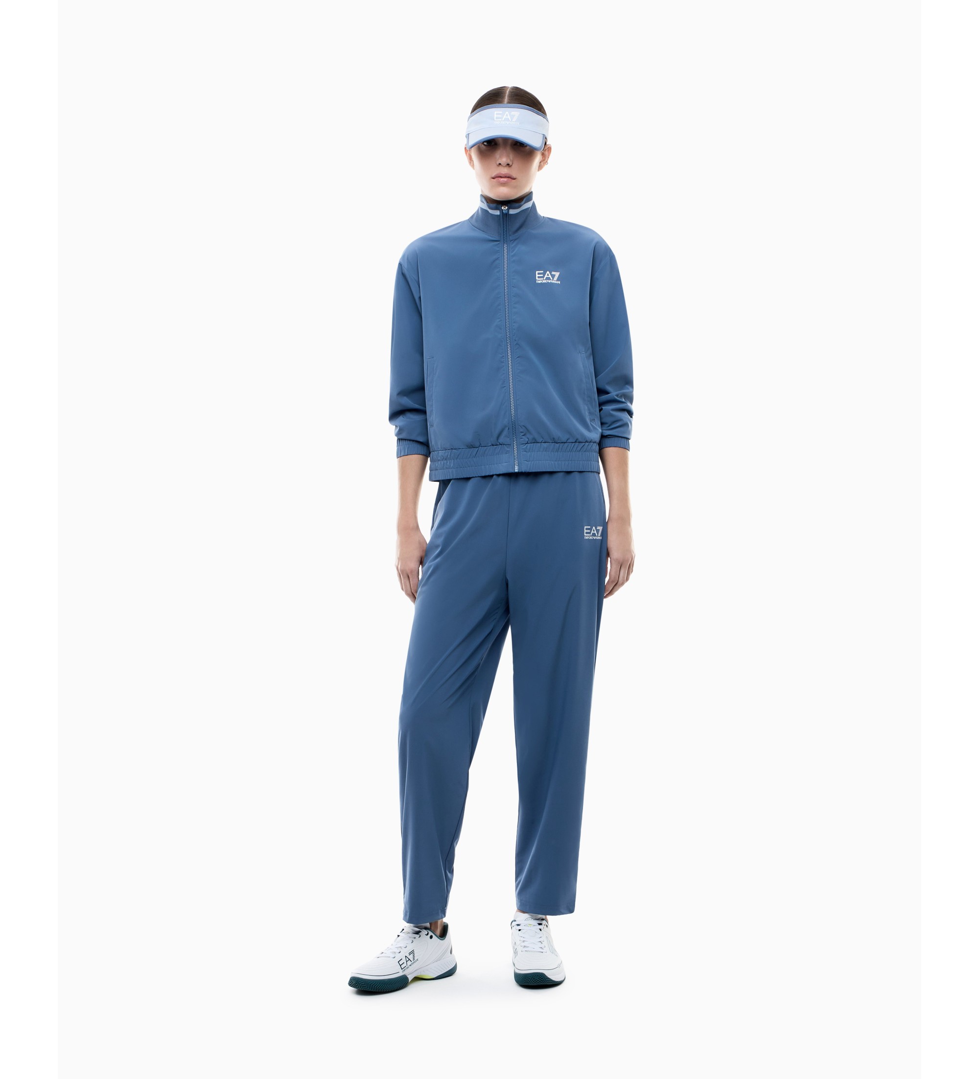 EA7 für Damen. 7W000895_AF21681 Tennis Pro Set blau (XXS), Lässig, Sportlich, Polyester, Langarm