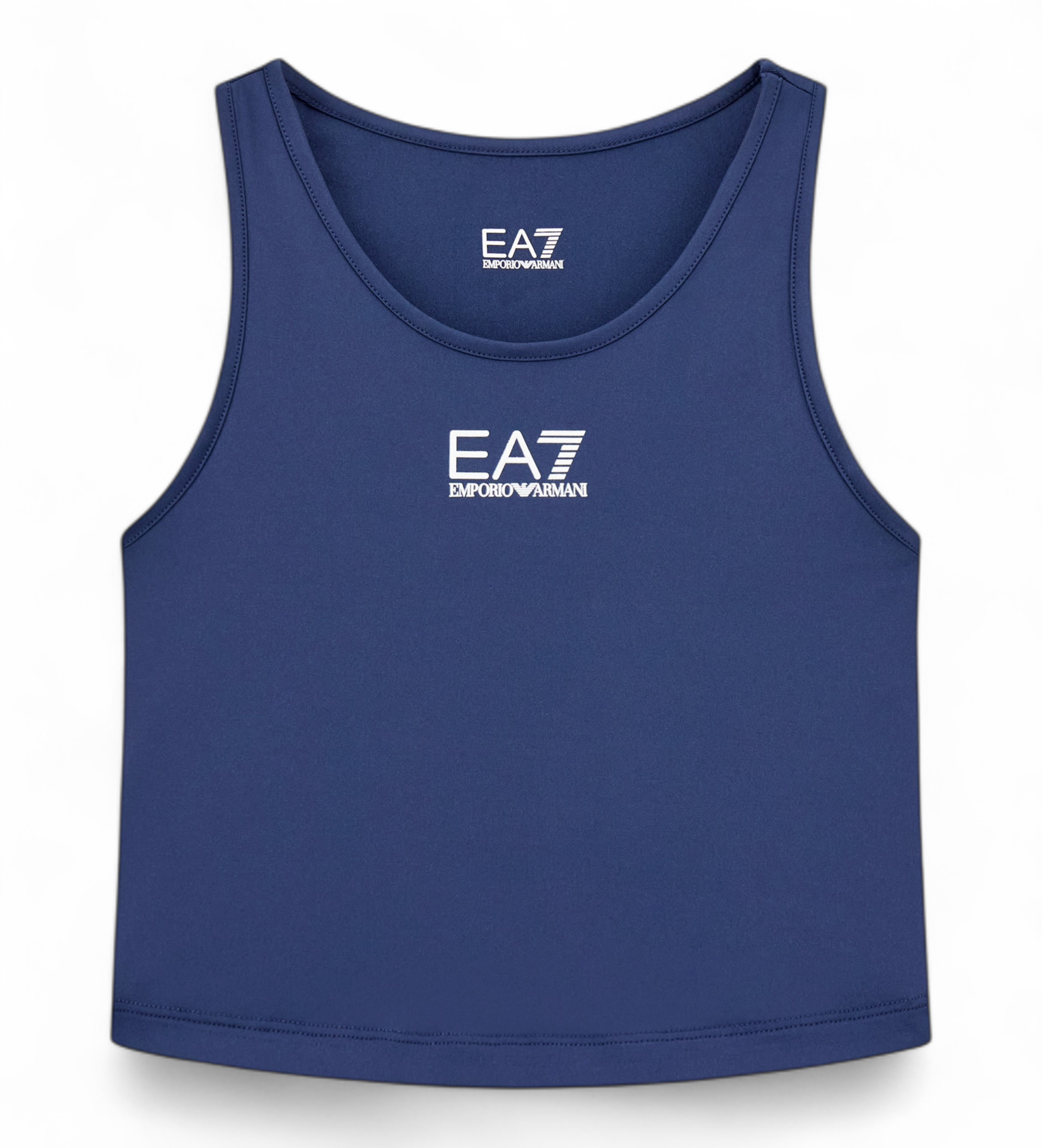 EA7 für Mädchen. 7G000110_AF14524 Top-Tennisprofi-Navy (8Años= 130cm), Sportlich, Elastan, Ärmellos / Hosenträger, Marine, Kinderbekleidung