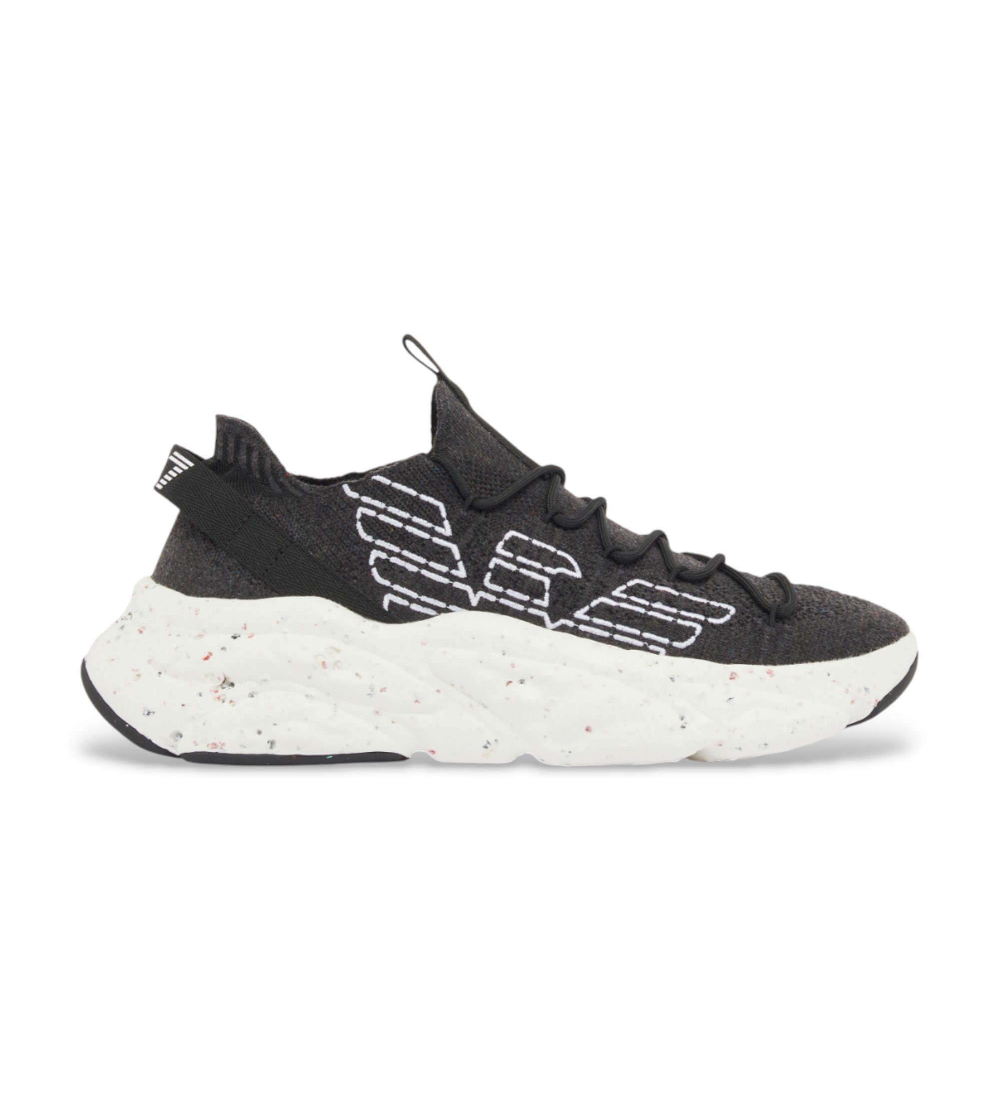 EA7 Unisex. 7X000600_AF22912 Turnschuhe Terra Flux schwarz (38 2/3), 1 bis 3 cm, Schnürsenkel, Lässig