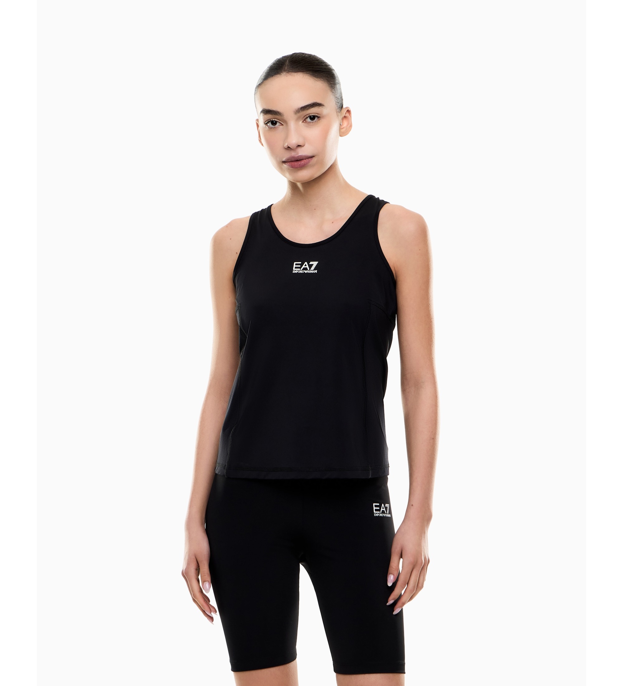 EA7 für Damen. 7W000929_AF14524 Oberteil Ventus7 schwarz (XXS), Lässig, Sportlich, Polyamid, Ärmellos / Hosenträger