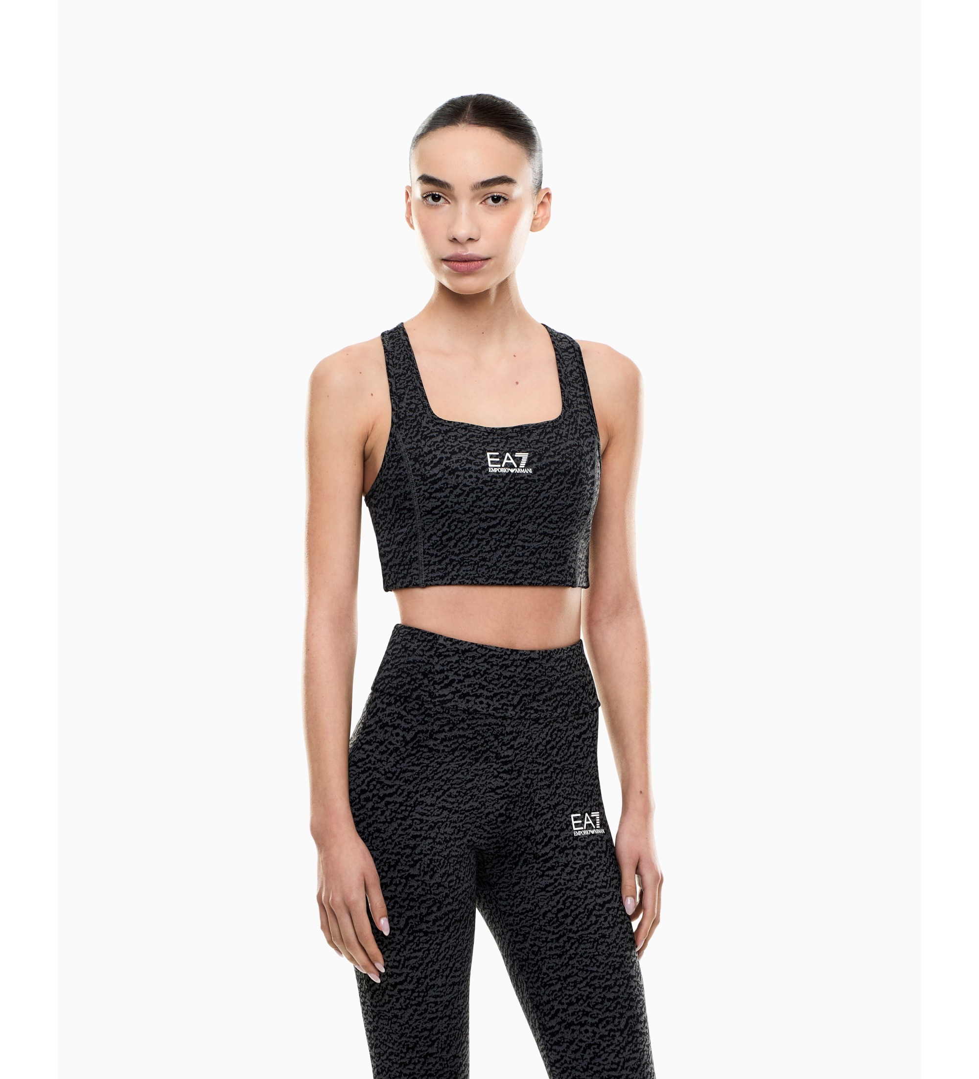 EA7 für Damen. 7W000918_AF13418 Top Vigor7 Lab schwarz (M), Sportlich, Polyamid, Ärmellos / Hosenträger