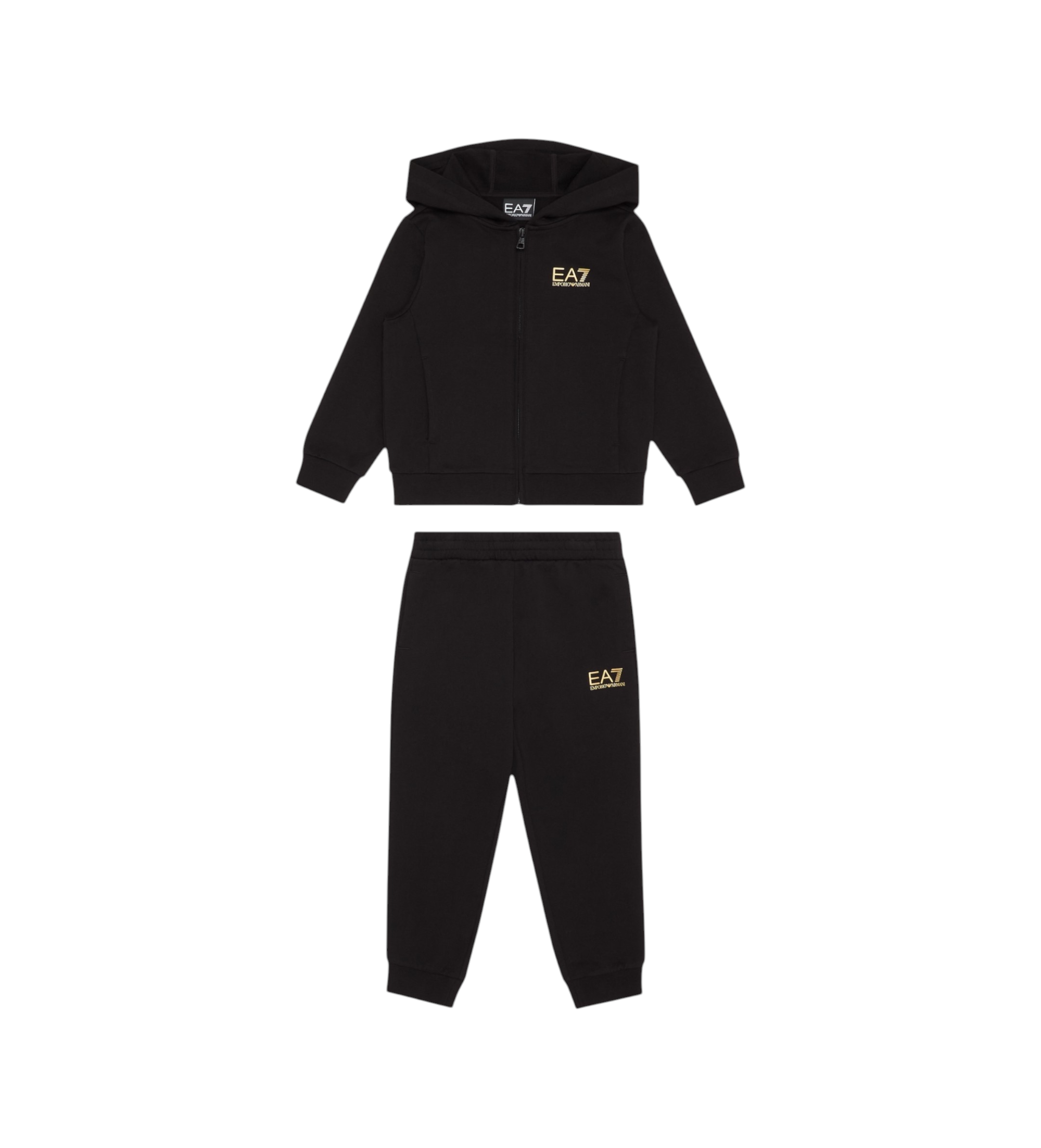 EA7 für Jungen. 7B000031_AF10380 Trainingsanzug Style schwarz (14 años= 164/166 cm), Lässig, Sportlich, Baumwolle, Multisport, Langarm, Kind