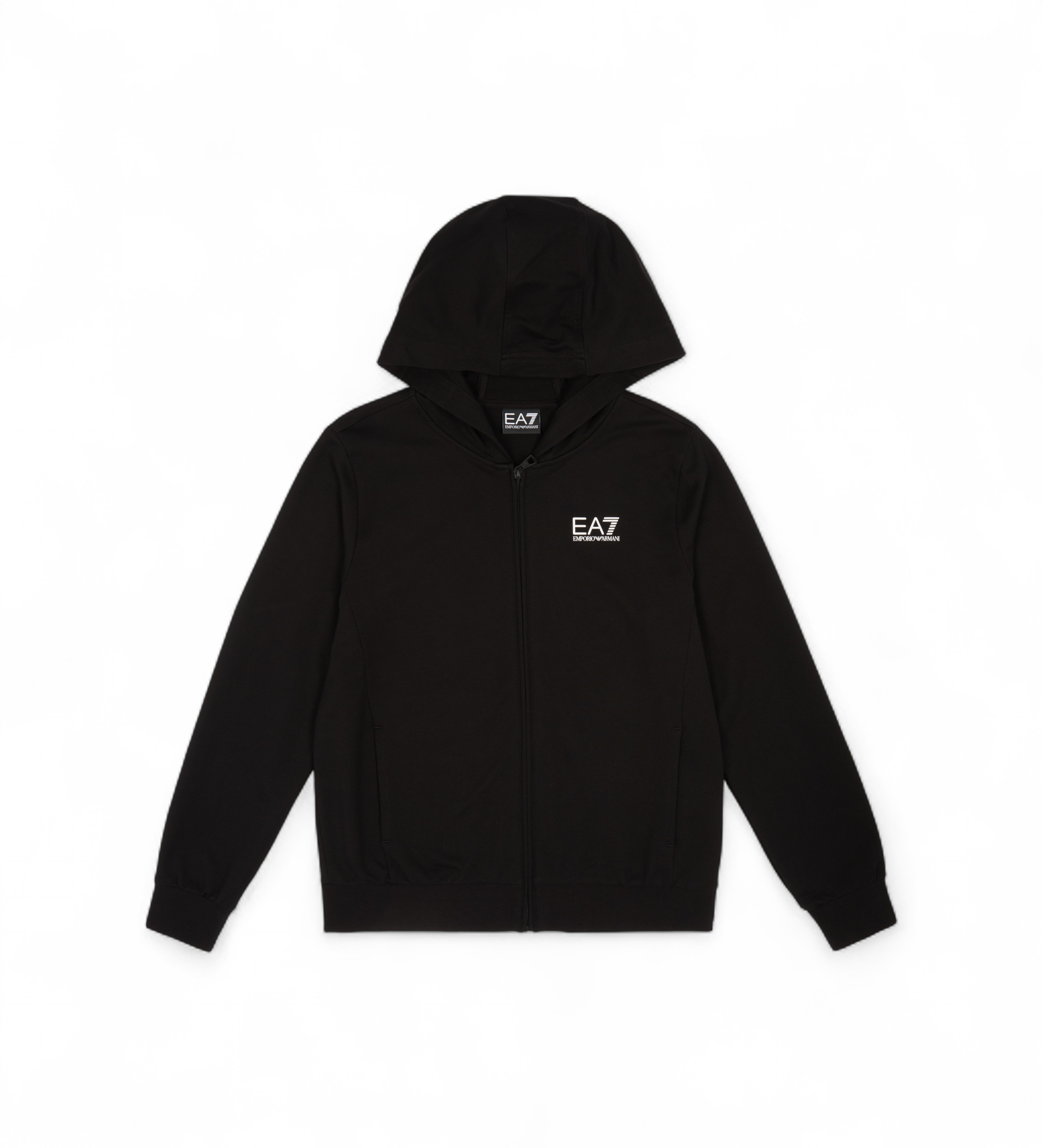 EA7 für Jungen. 7B000031_AF10380 Französischer Satz schwarz (8Años= 130cm), Lässig, Sportlich, Baumwolle, Multisport, Langarm, Kinderbekleid