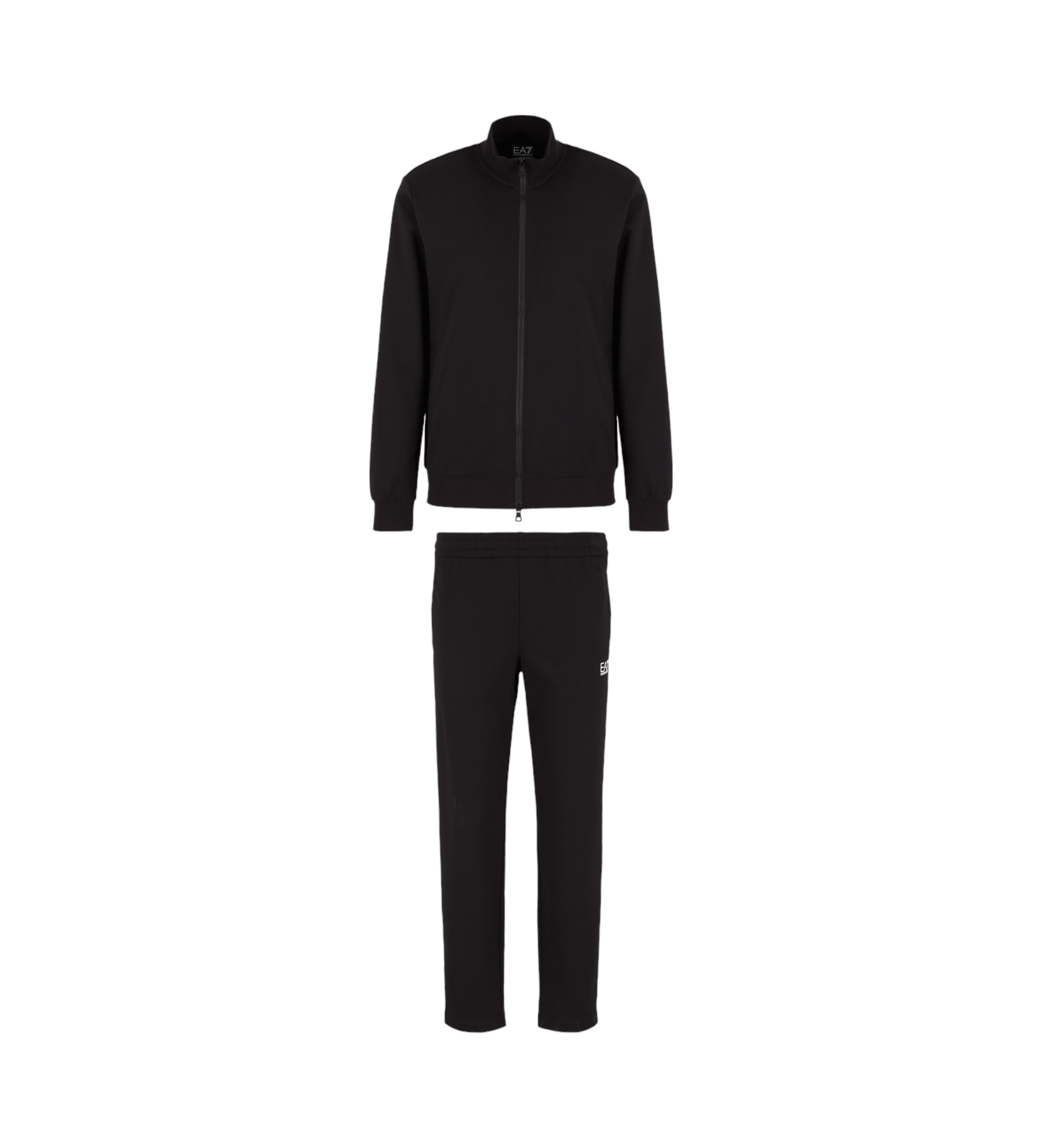 EA7 für Herren. 8NPV61_PJVRZ Trainingsanzug Regular fit schwarz (S), Lässig, Sportlich, Baumwolle, Multisport