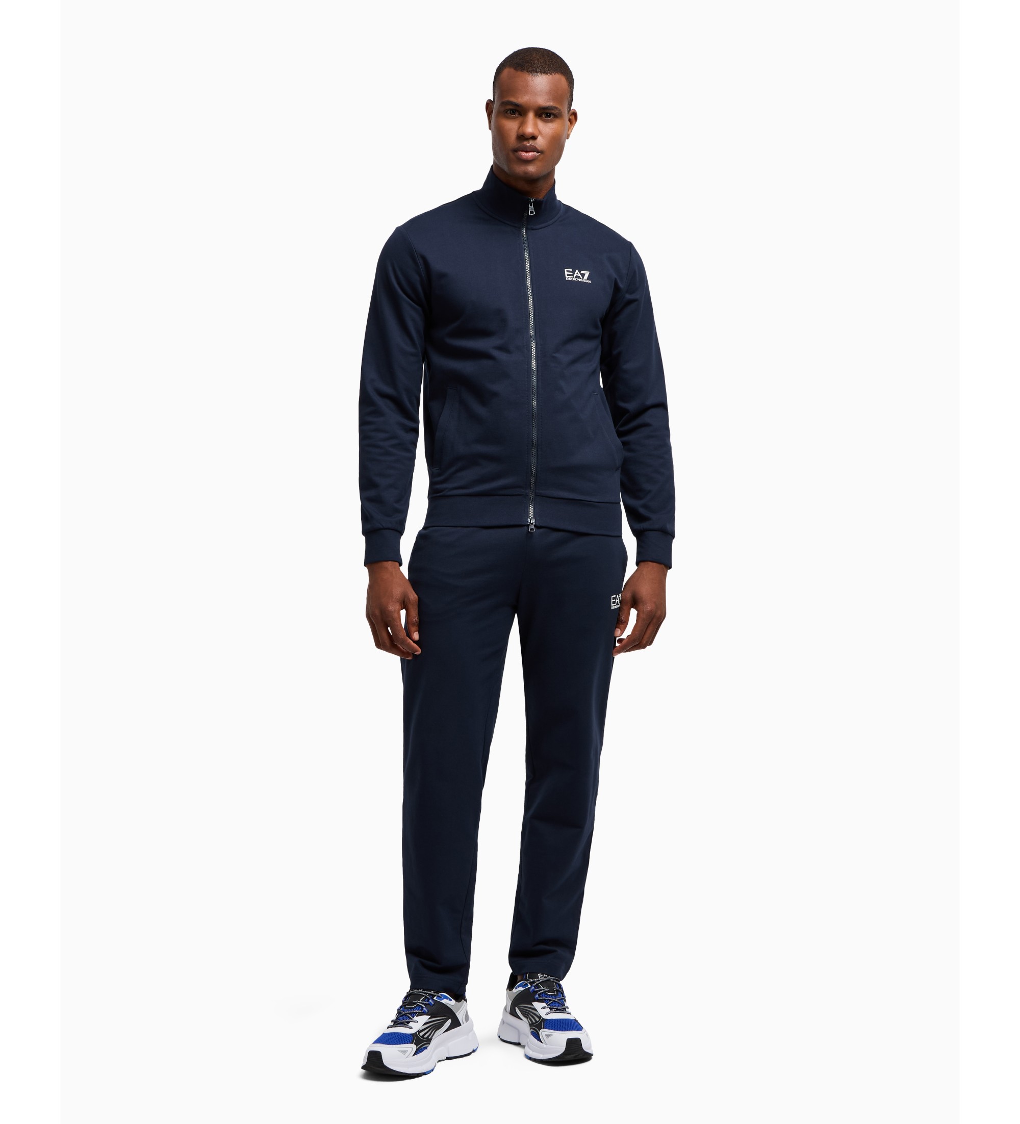 EA7 für Herren. 8NPV61_PJVRZ Trainingsanzug Regular Fit navy (XXS), Lässig, Sportlich, Baumwolle, Multisport, Marine