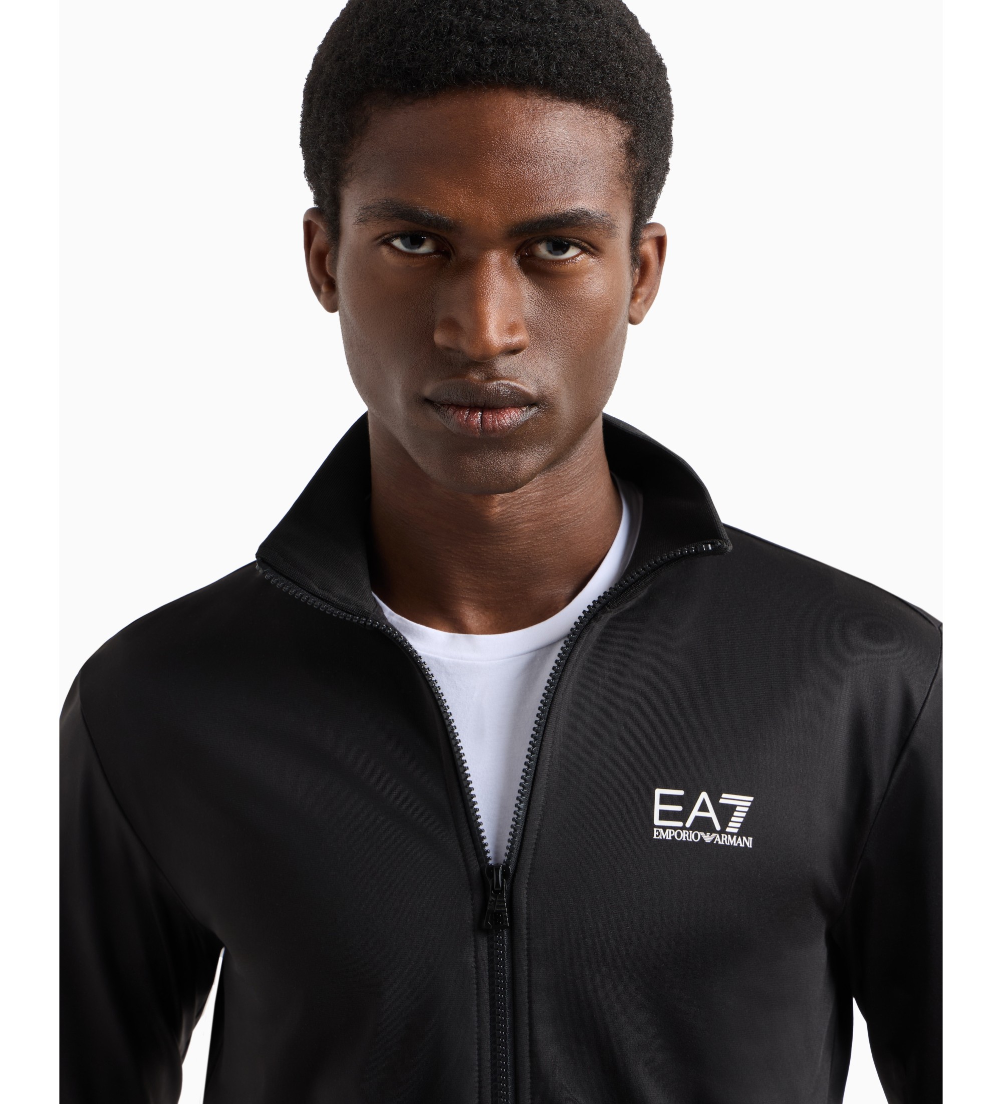 EA7 für Herren. 8NPV65_PJHCZ Trainingsanzug Core Identity schwarz (XXS), Lässig, Sportlich, Multisport, Polyester, Langarm