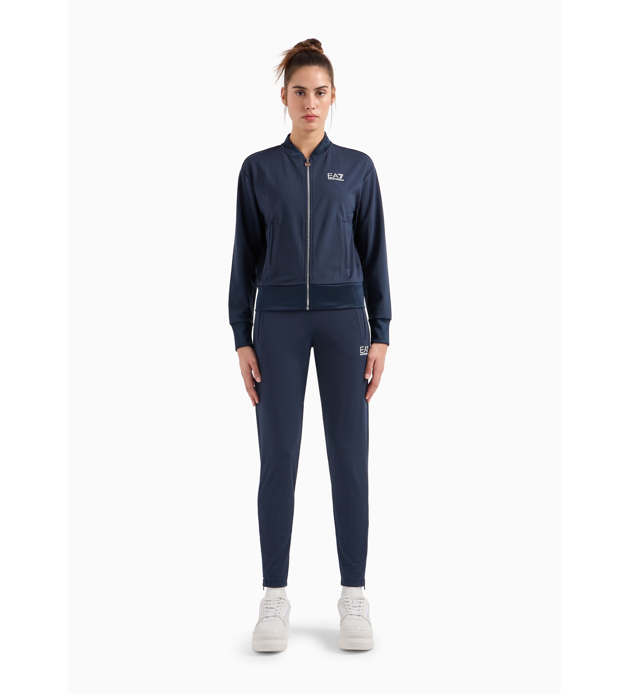EA7 für Damen. 8NTV60_TJFQZ Trainingsanzug Tennis Pro aus technischem Gewebe VENTUS7 navy (L), Lässig, Sportlich, Multisport, Polyester, Mar