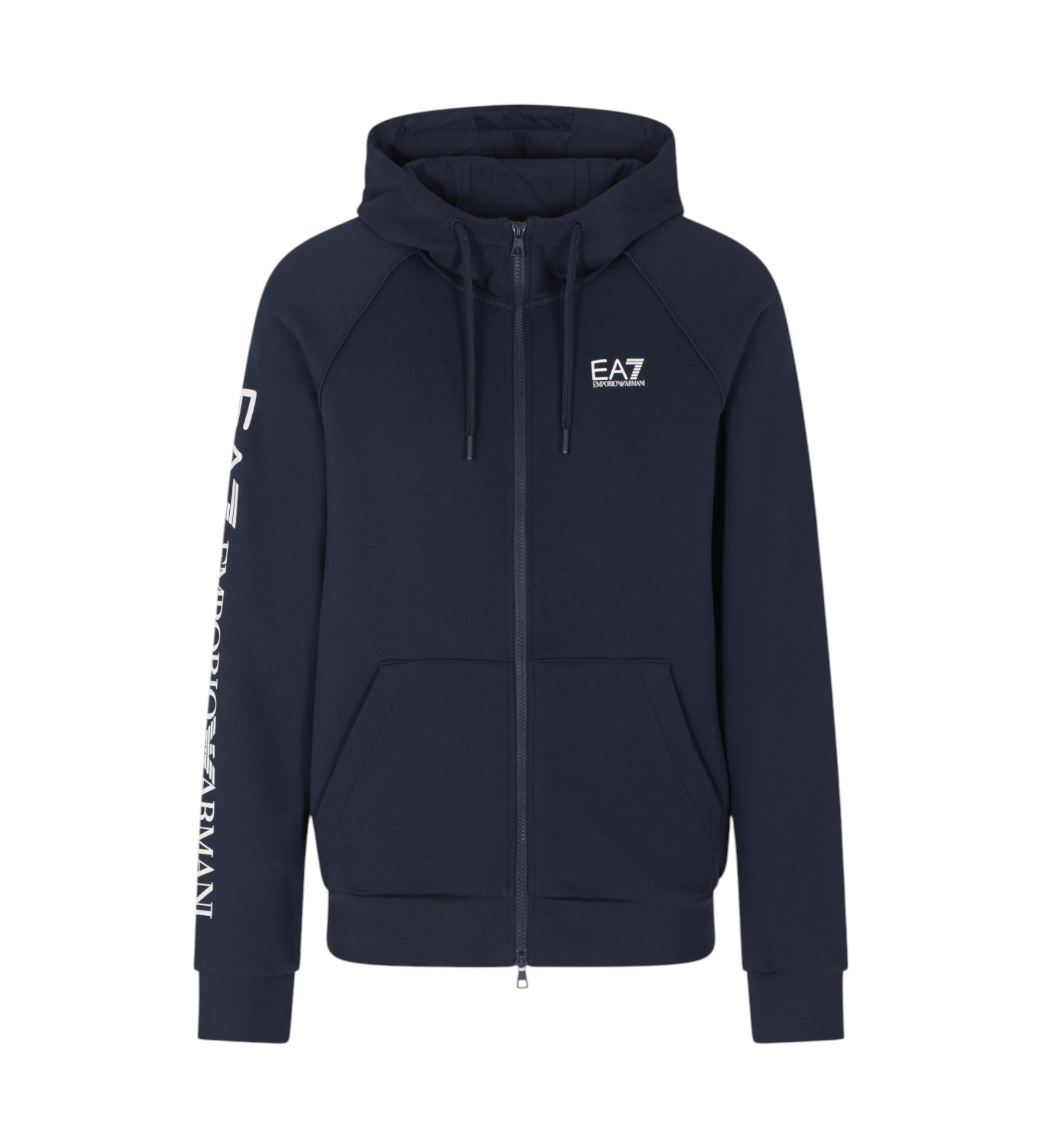 EA7 für Herren. 7M001047_AF10377 Logo Series Sweatshirt mit Kapuze navy (S), Lässig, Baumwolle, Langarm, Marine