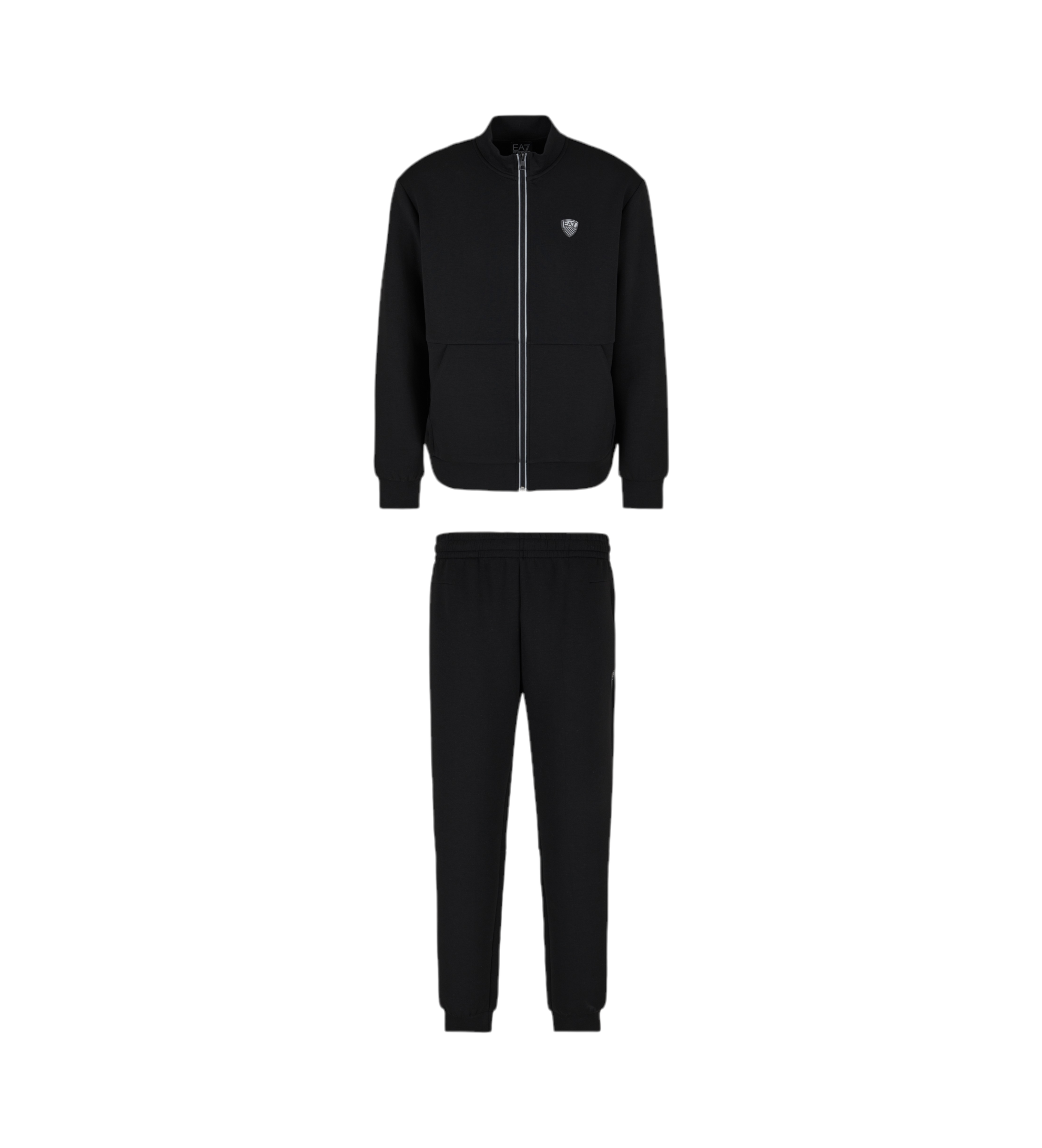 EA7 für Herren. 8NPV56_PJ4EZ Hochwertiges schwarzes Halstuch (S), Lässig, Sportlich, Multisport, Polyester